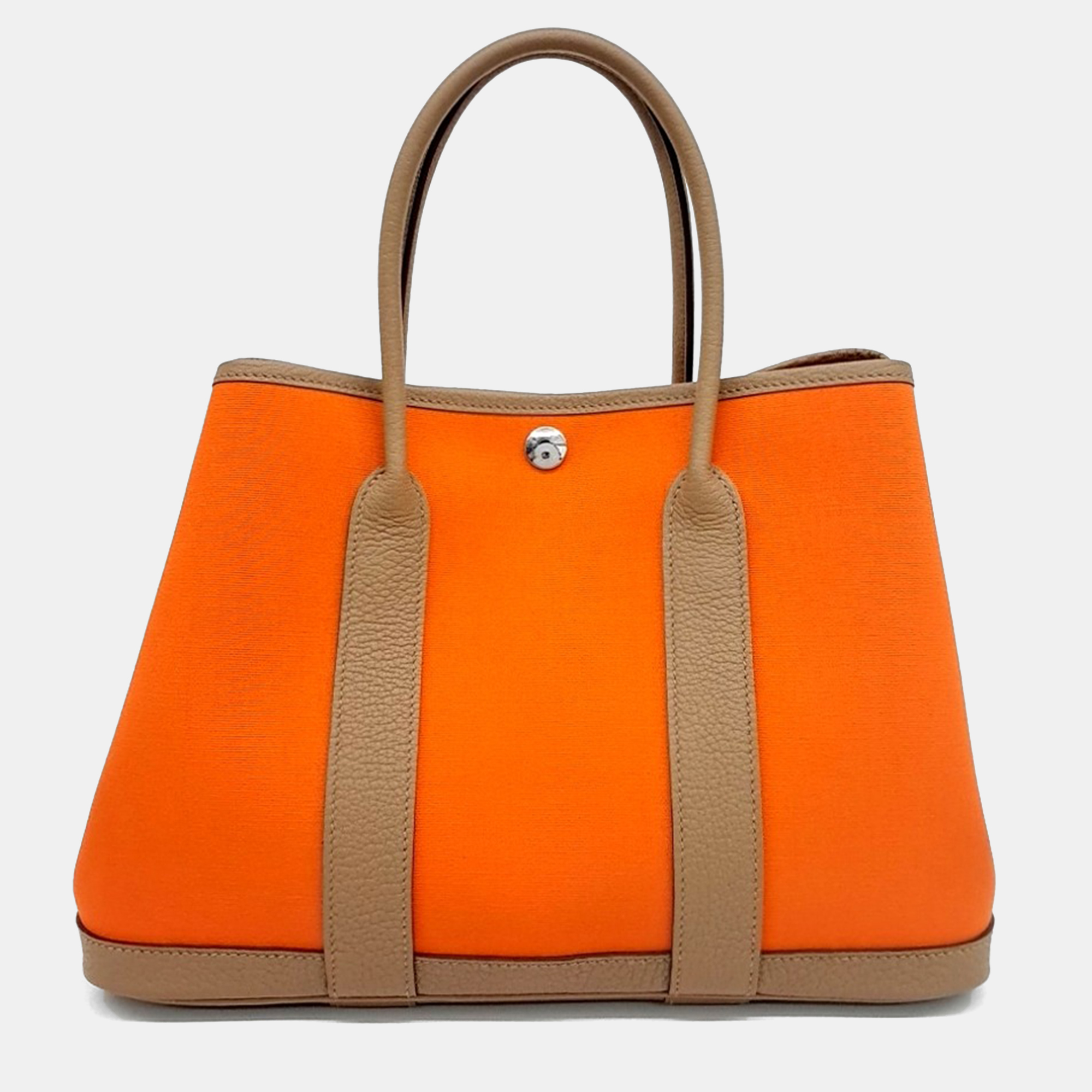 

Hermes Garden Party Orange Canvas and Leather 30 bag