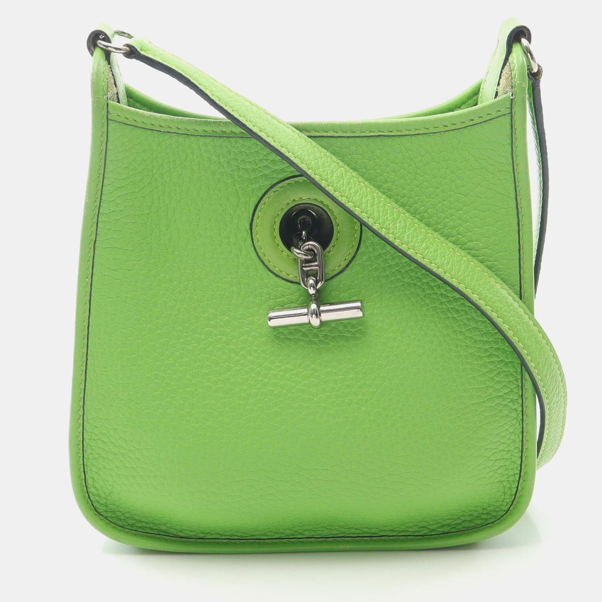 

Hermes Vespa TPM Green Clemence Leather Shoulder Bag