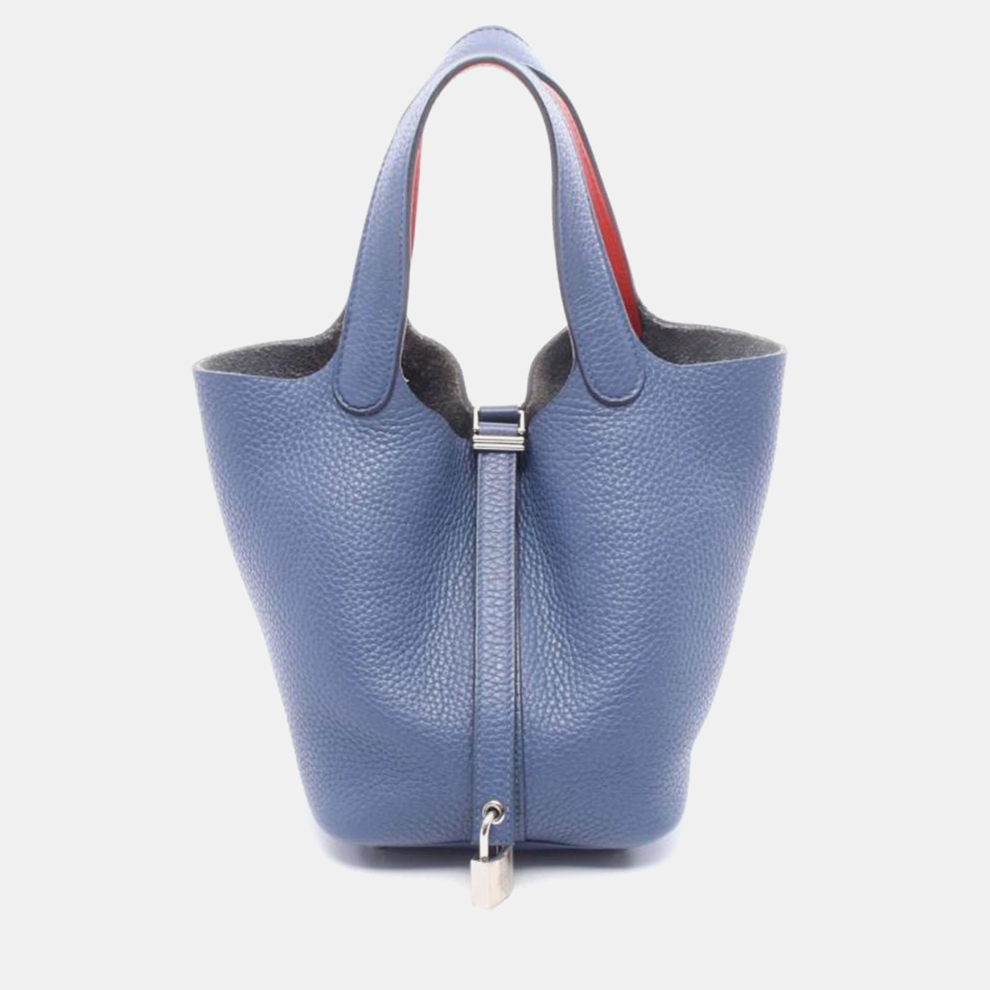 

Hermes Picotin Lock 18 Eclat Blue Brighton Capucine Bag