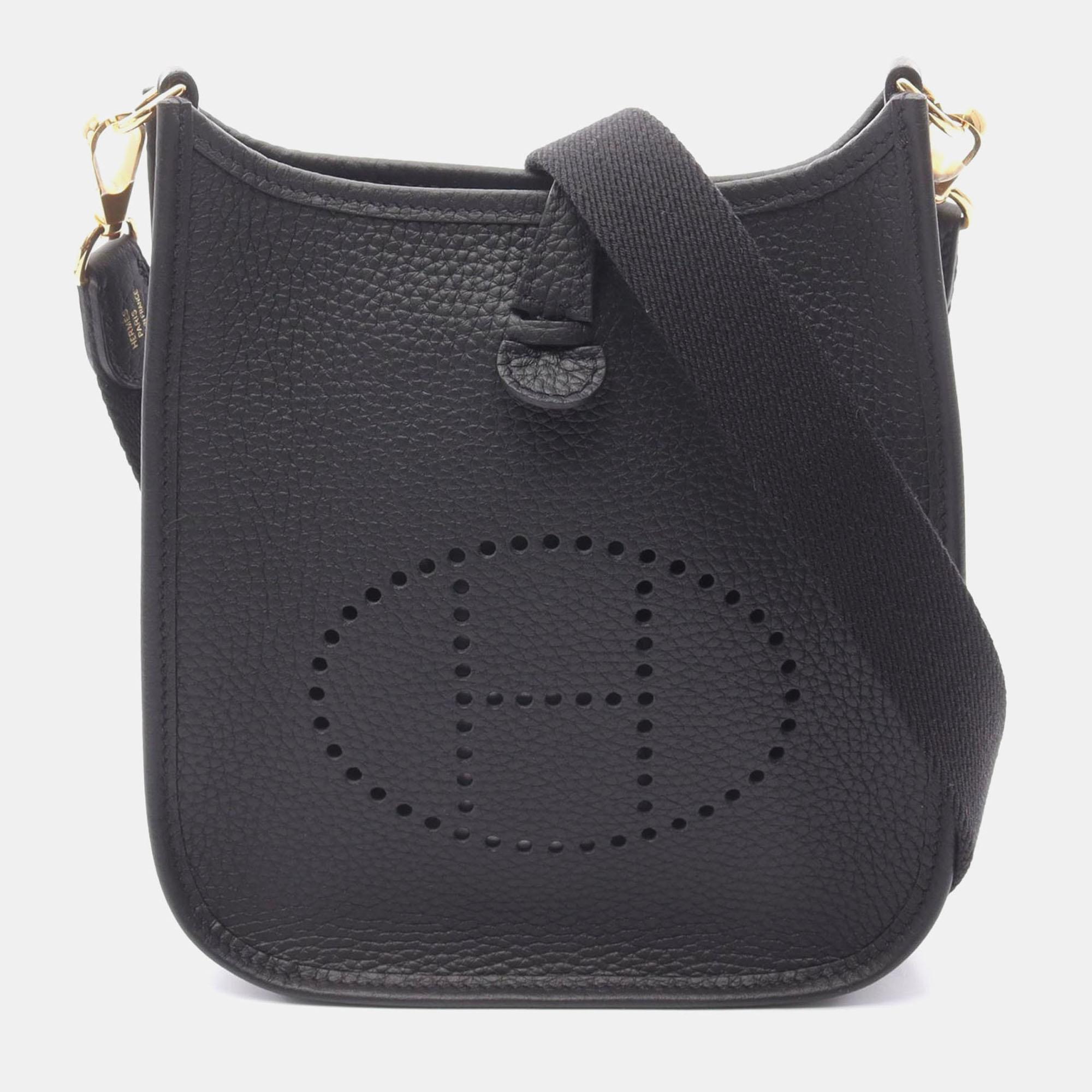 

Hermes Evelyne Amazon TPM Black Clemence Leather Shoulder Bag