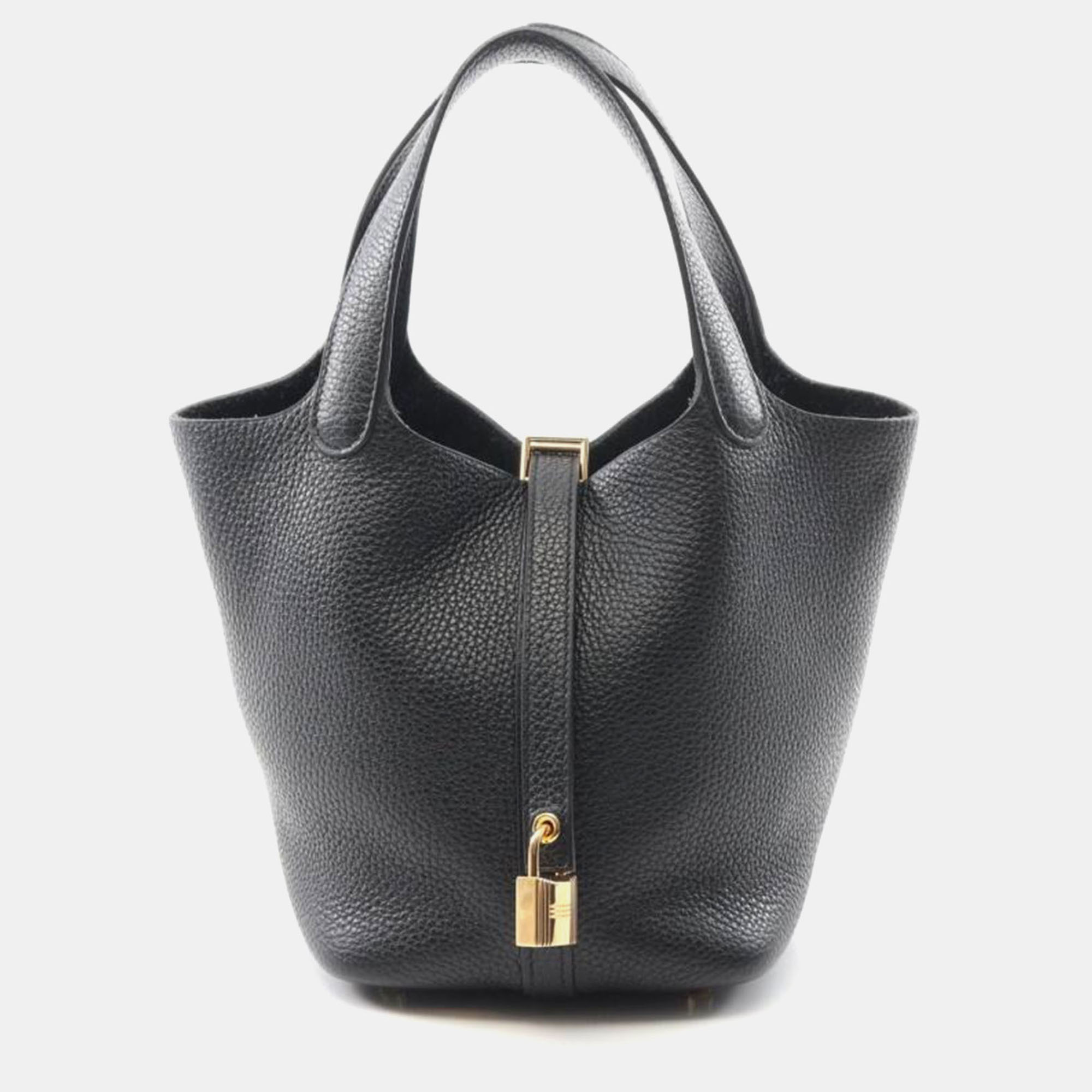 

Hermes Noir Picotin 18 Handbag, Black