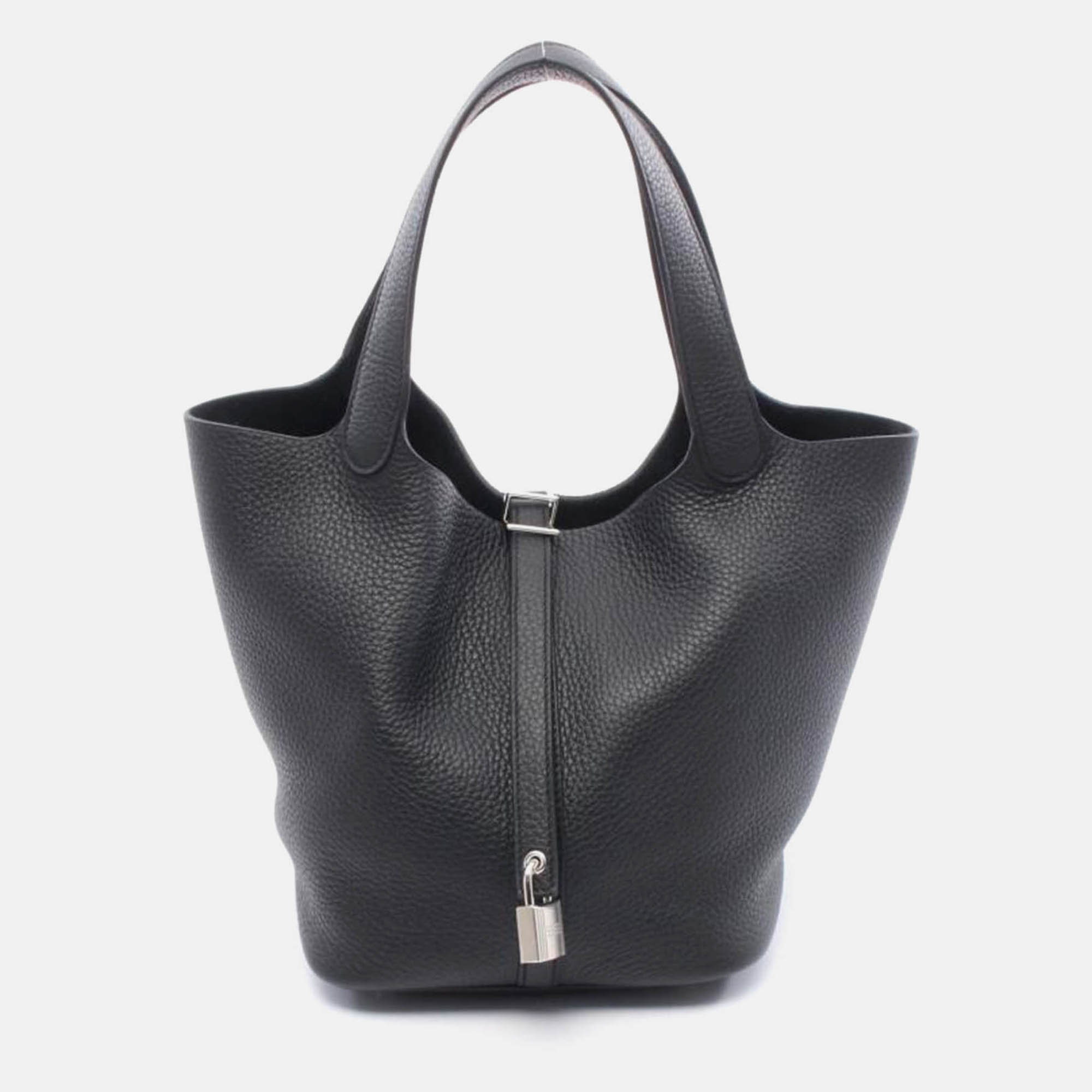 

Hermes Noir Picotin Lock 22 Bag, Black