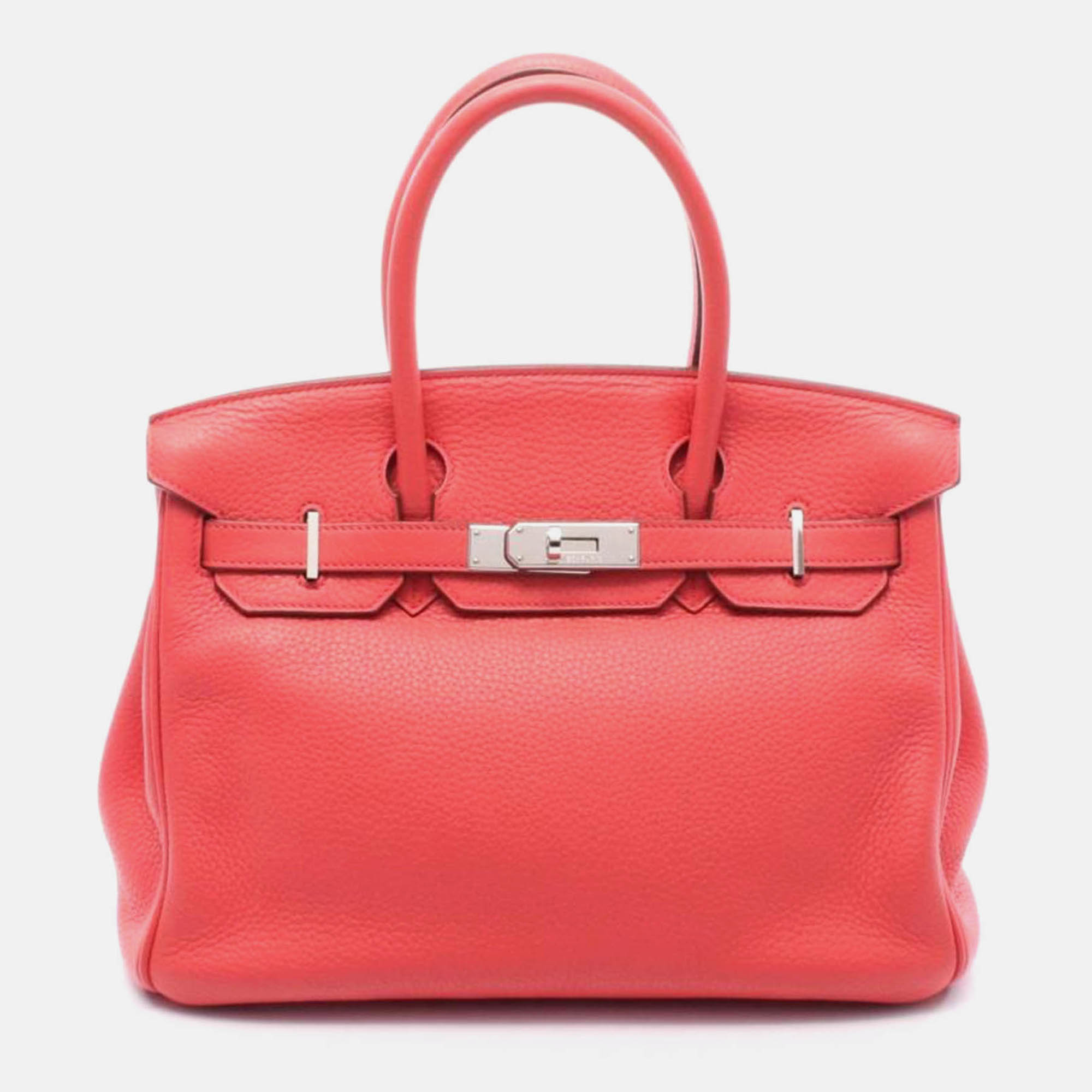 

Hermes Birkin 30 Bougainvillier, Red