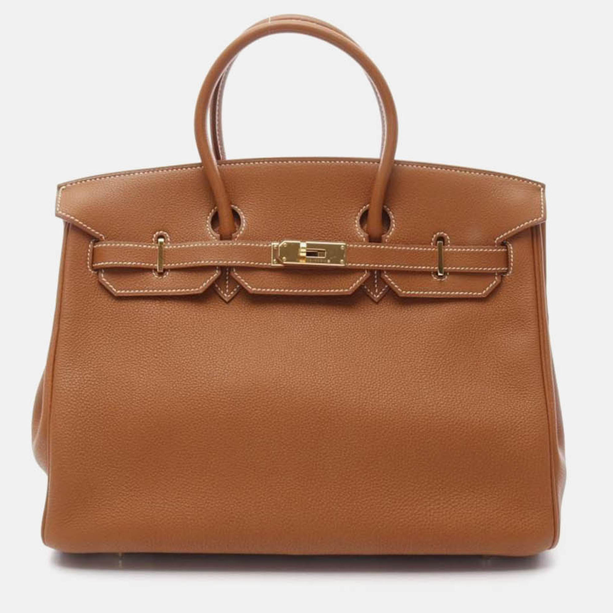 

Hermes Birkin 35 Gold, Cream