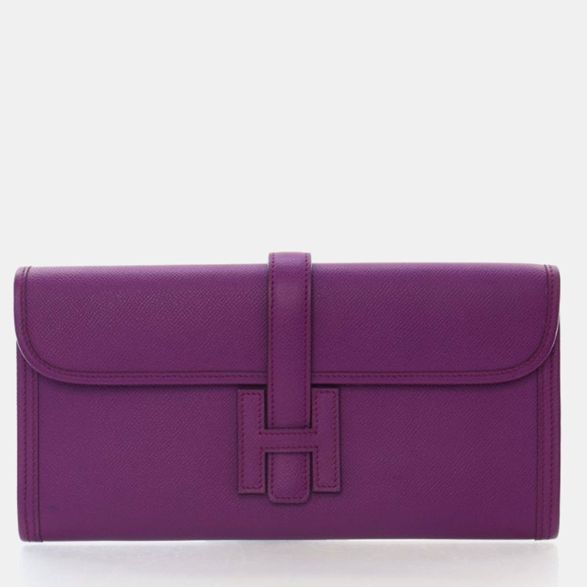 

Hermes Anemone Epsom Jige Elan 29 Handbag, Purple