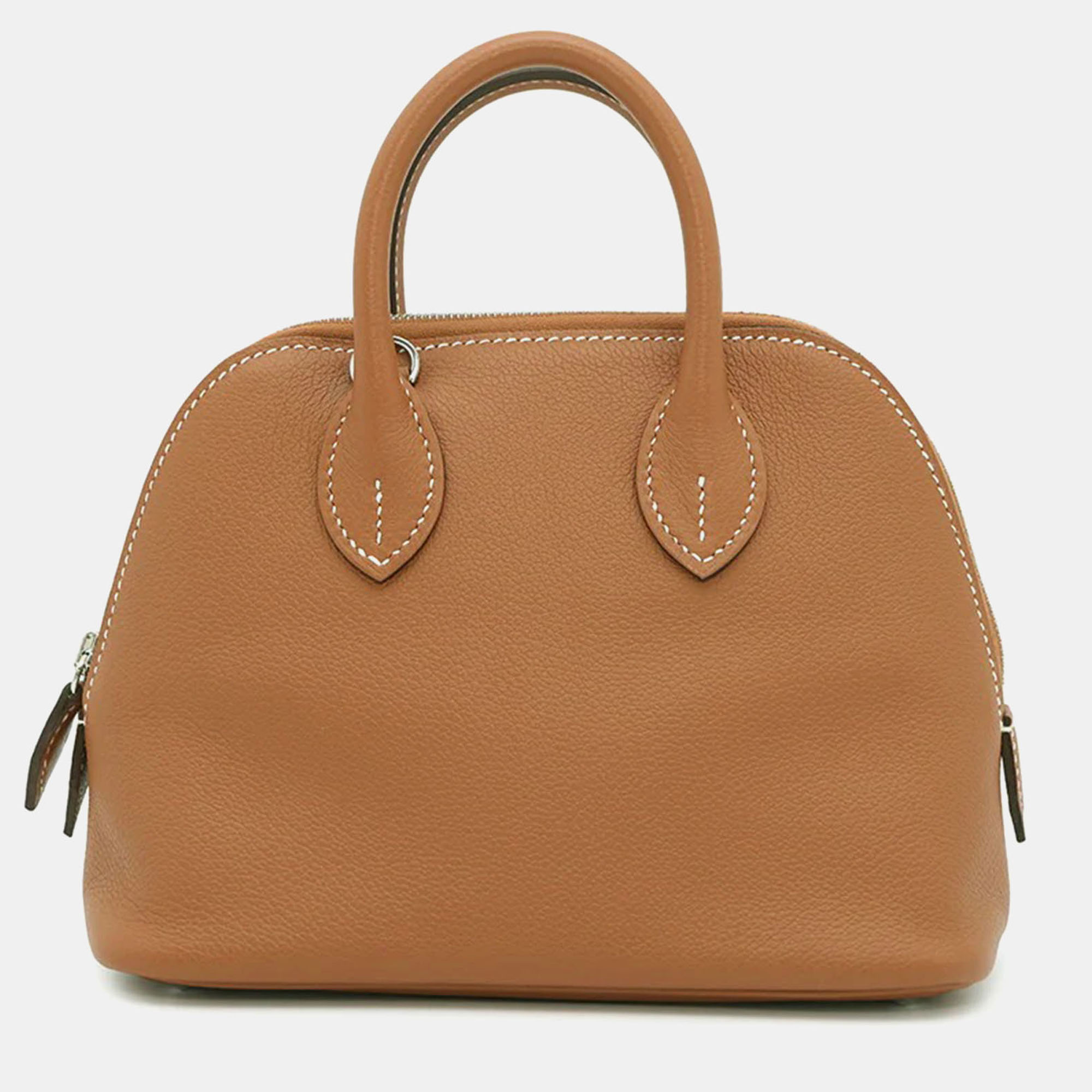 

Hermes Bolide 1923 Verso Gold/Mauve Pale Evercolor Size Mini, Brown