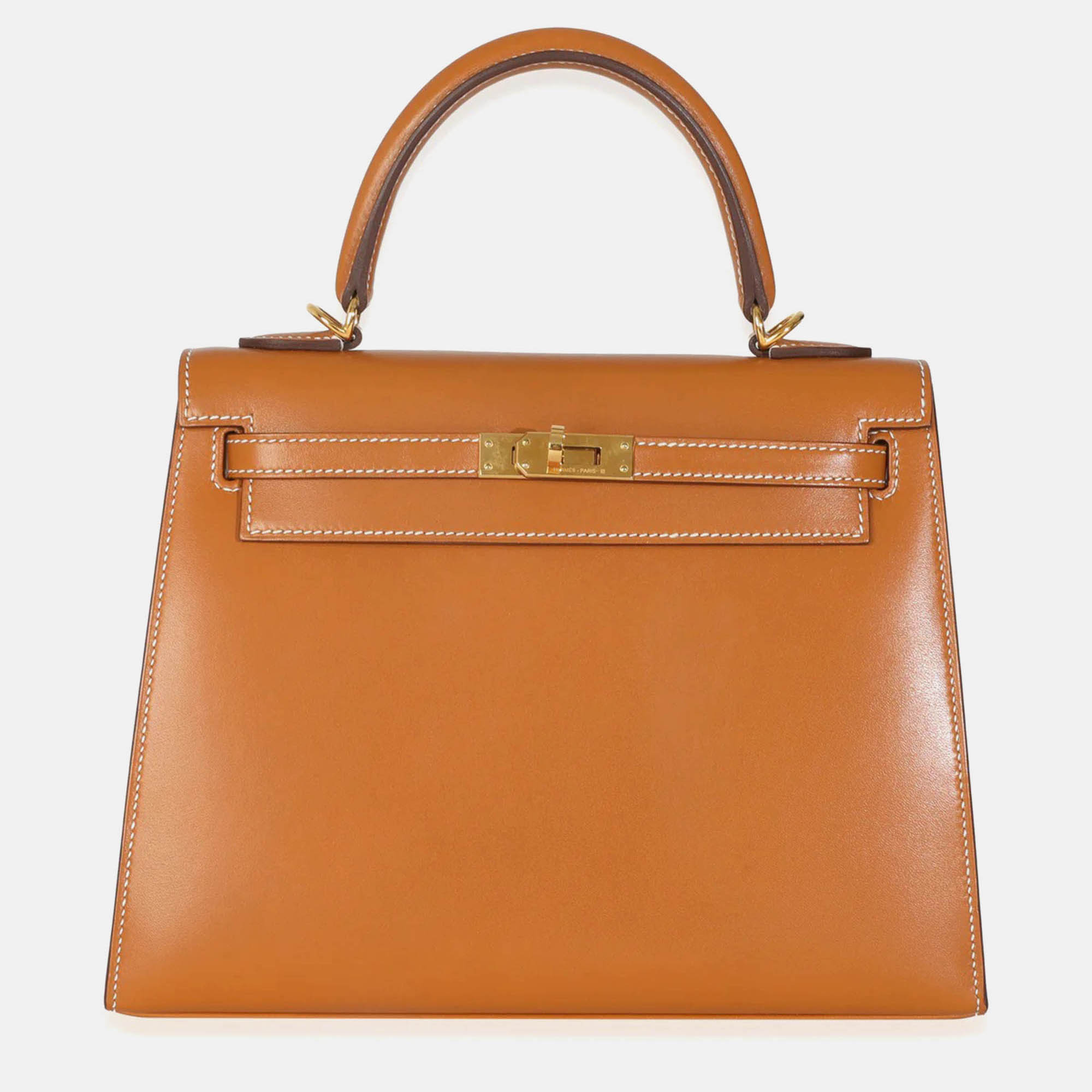 

Hermes Gold Box Sellier Kelly 25 GHW, Brown