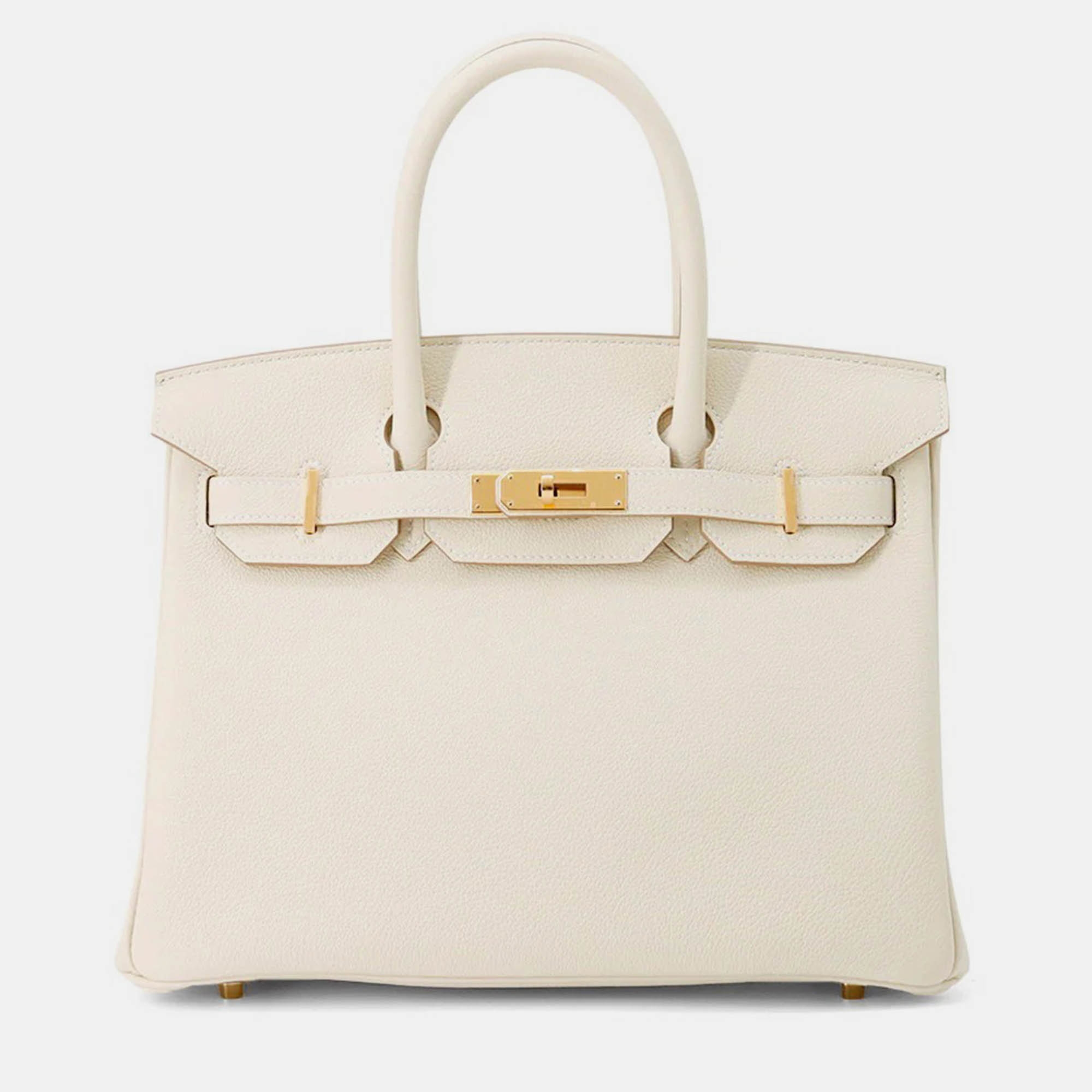 

Hermes Birkin 30 Craie Togo Leather Tote Bag, Cream