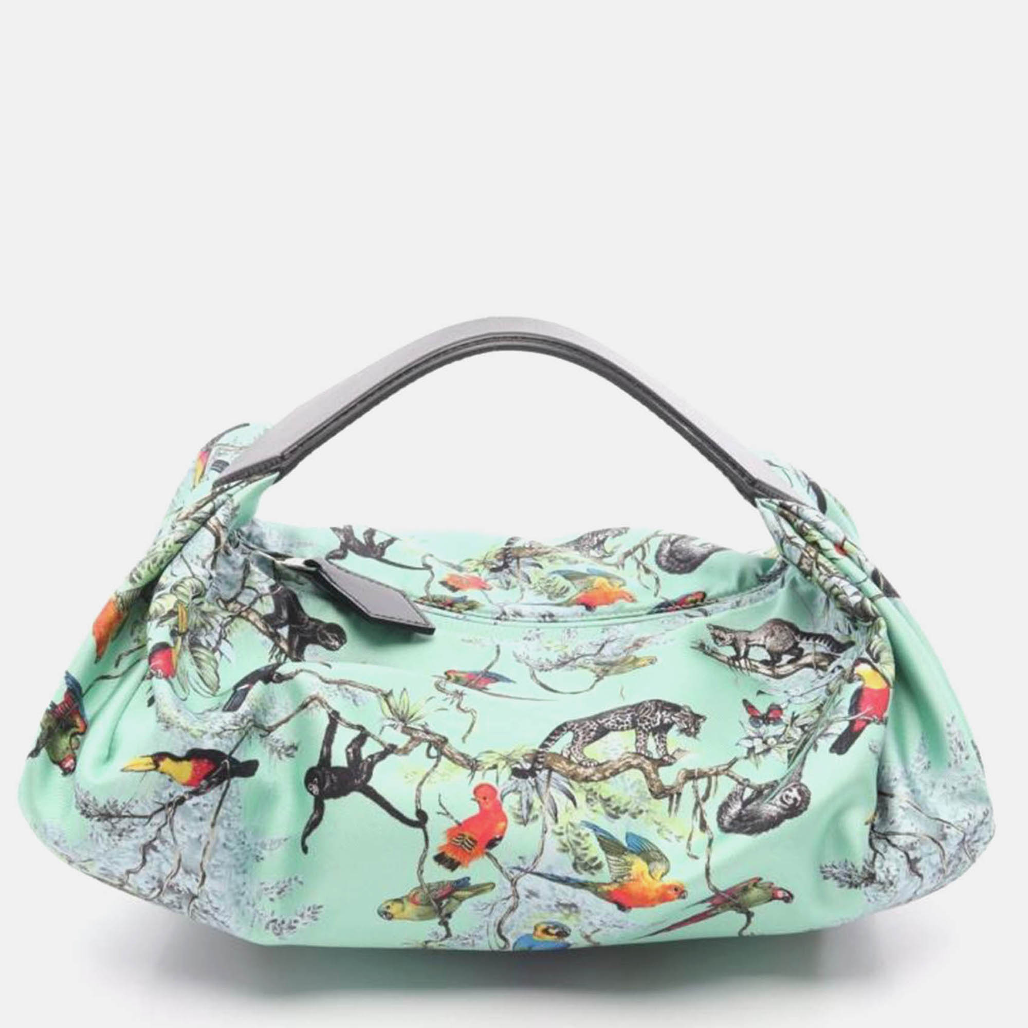 

Hermes Barsovo Multicolor Leather Silk Handbag
