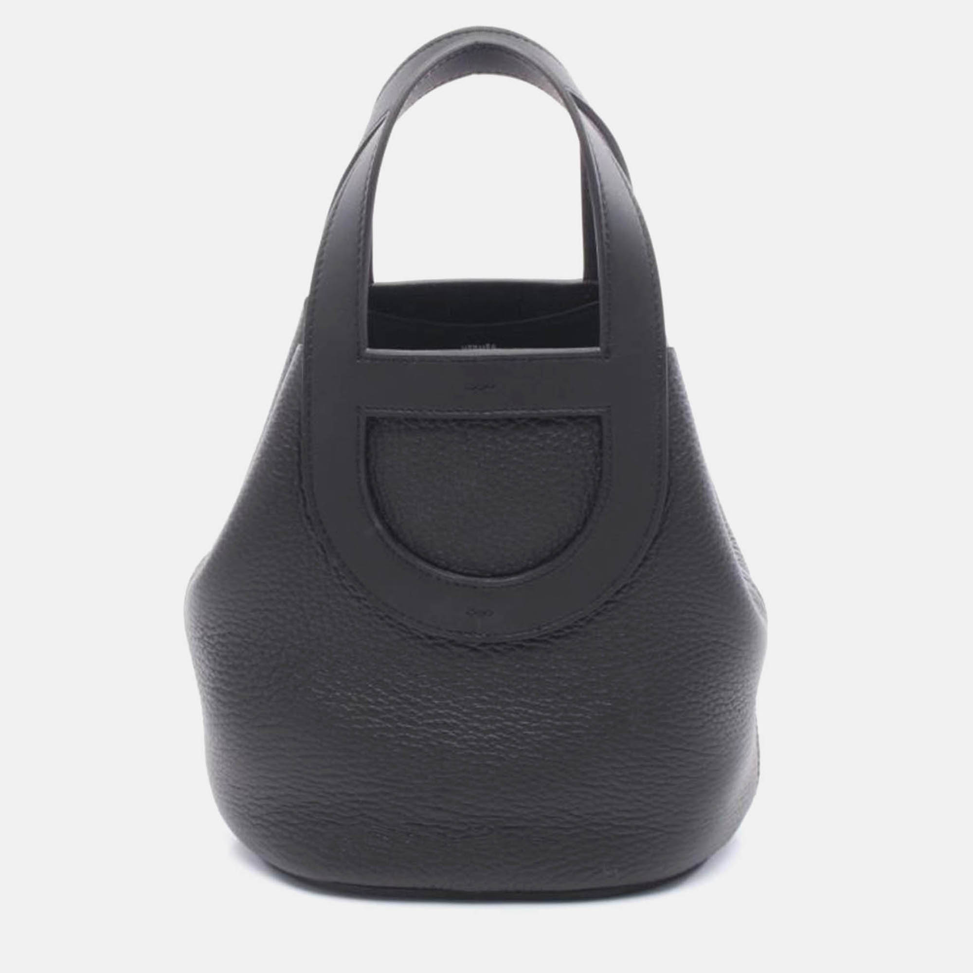 

Hermes In The Loop 18 Black Leather Handbag