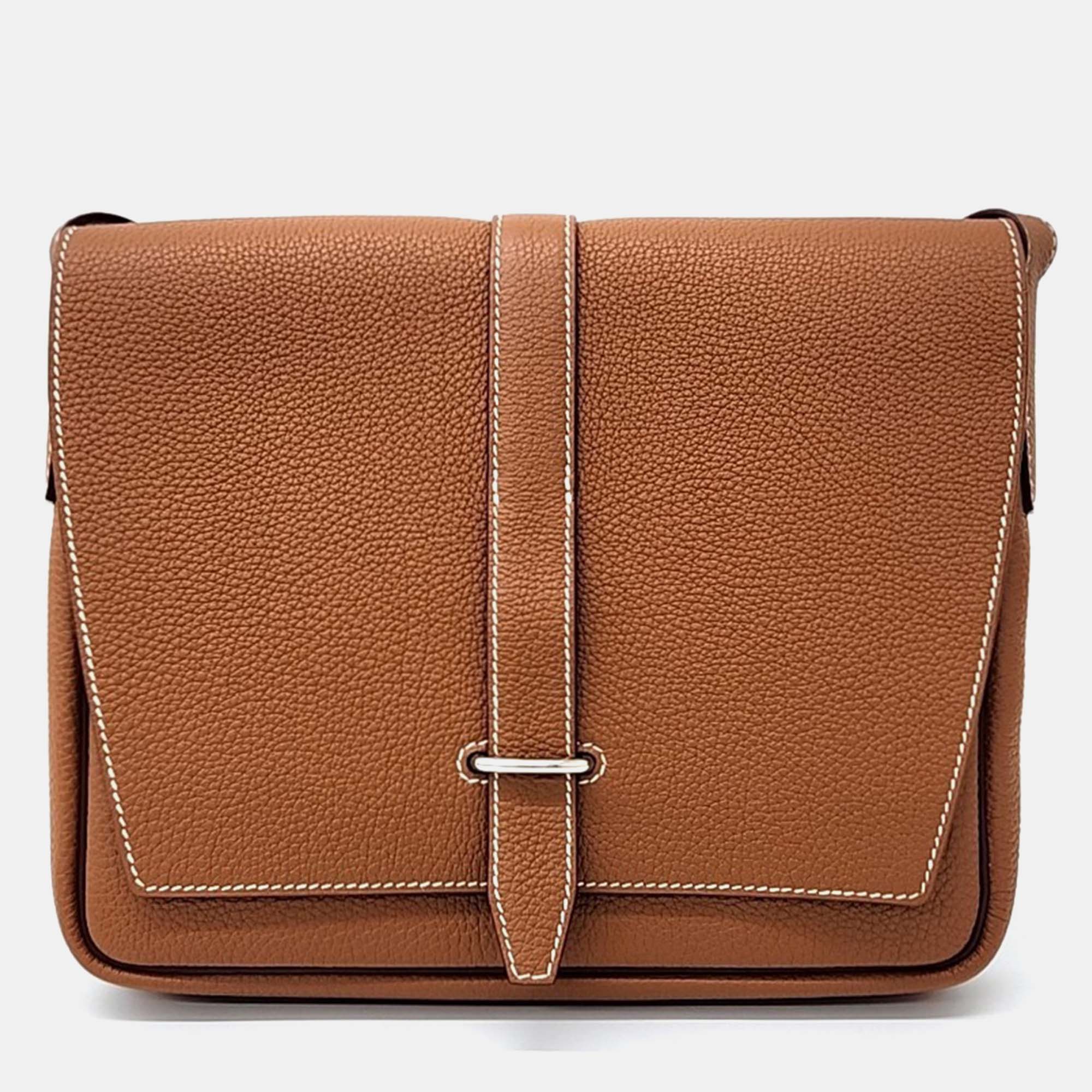 Pre-owned Hermes Steve Wright Junior Brown Crossbody Bag