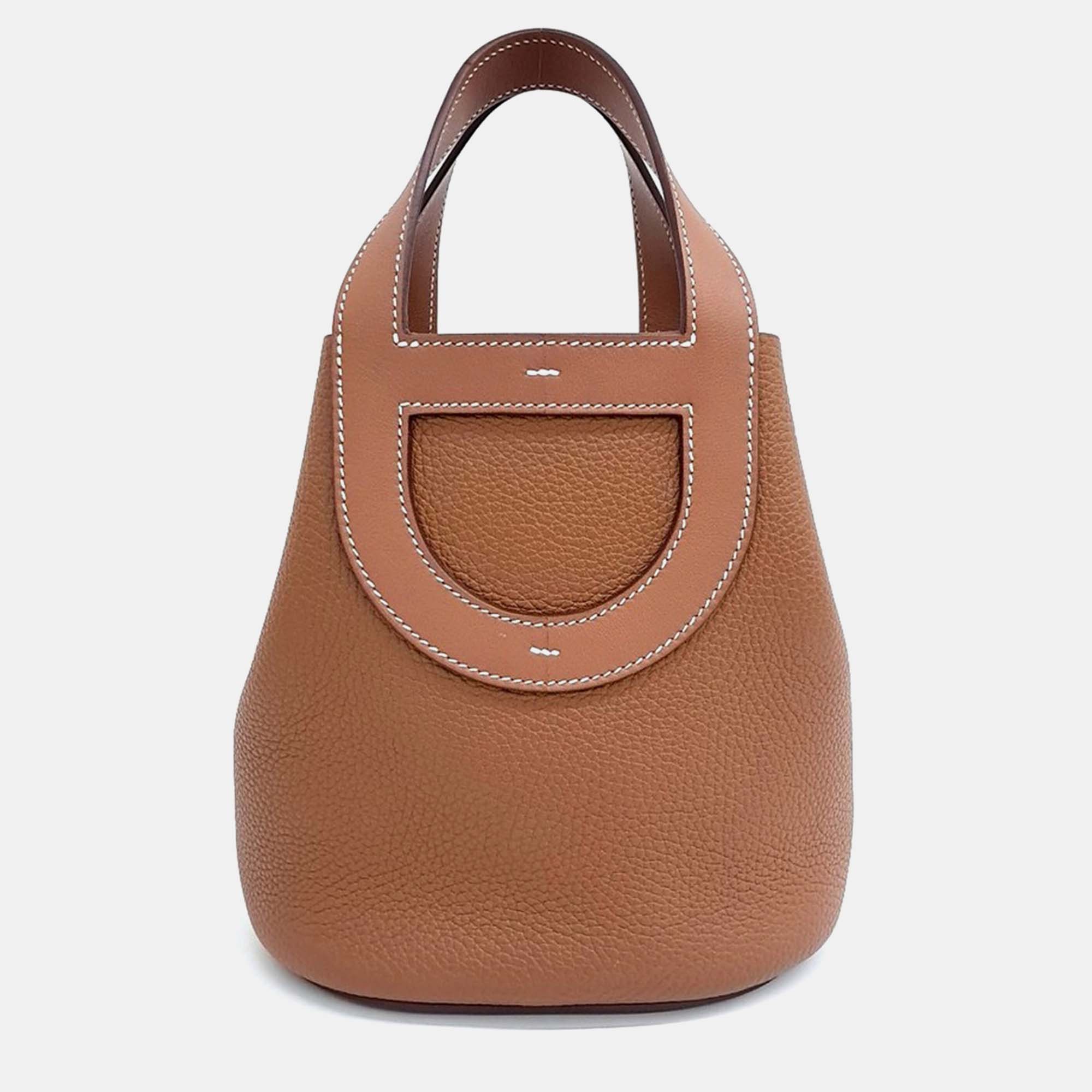 

Hermes Brown Leather In the Loop Bag 18