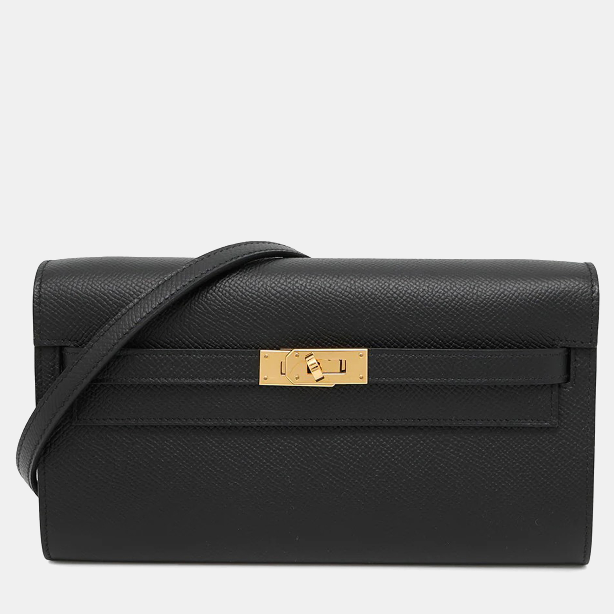 

Hermes Kelly Wallet To Go Long Black Epsom Wallet