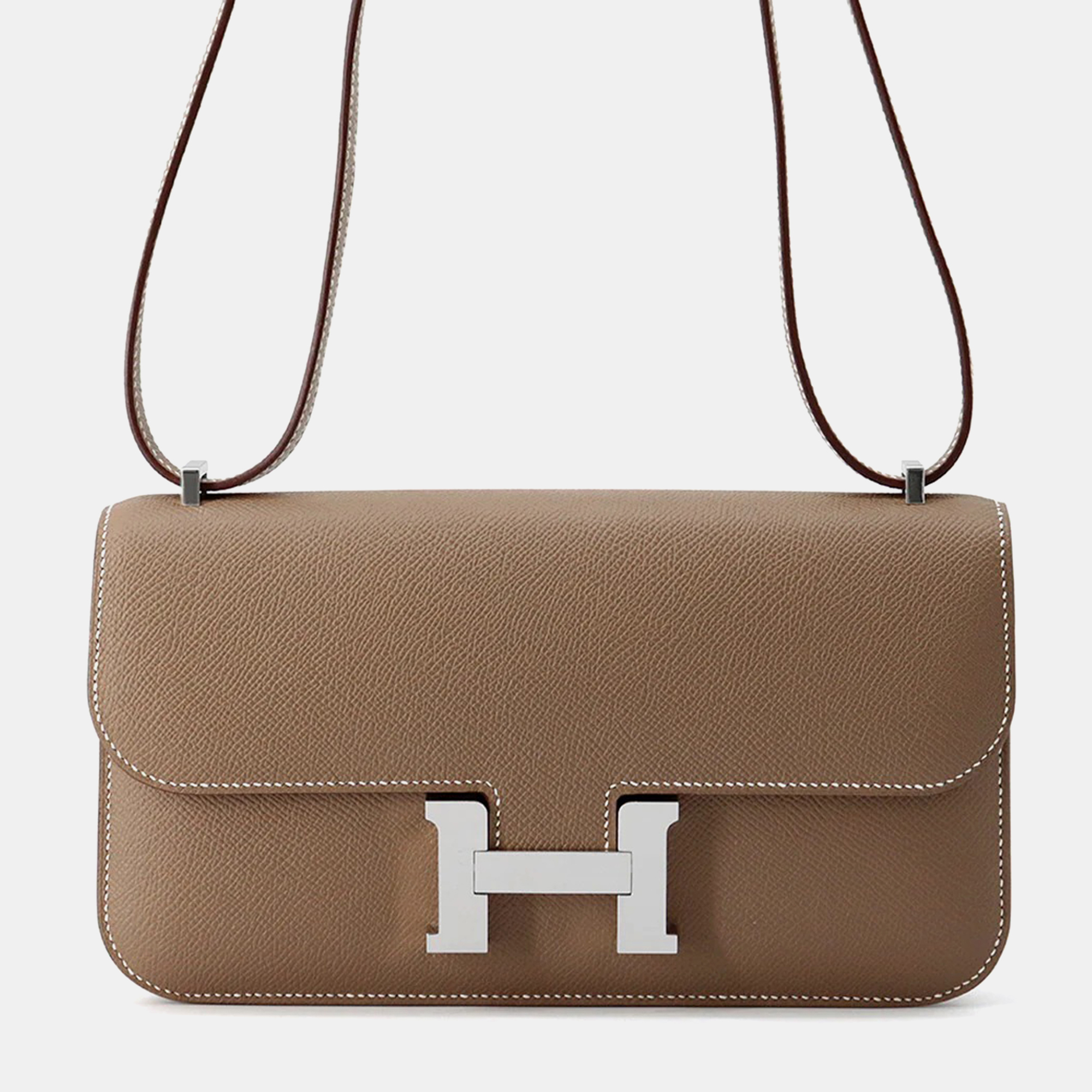 

Hermes Constance Elan Etoupe Epsom Leather Shoulder Bag, Brown