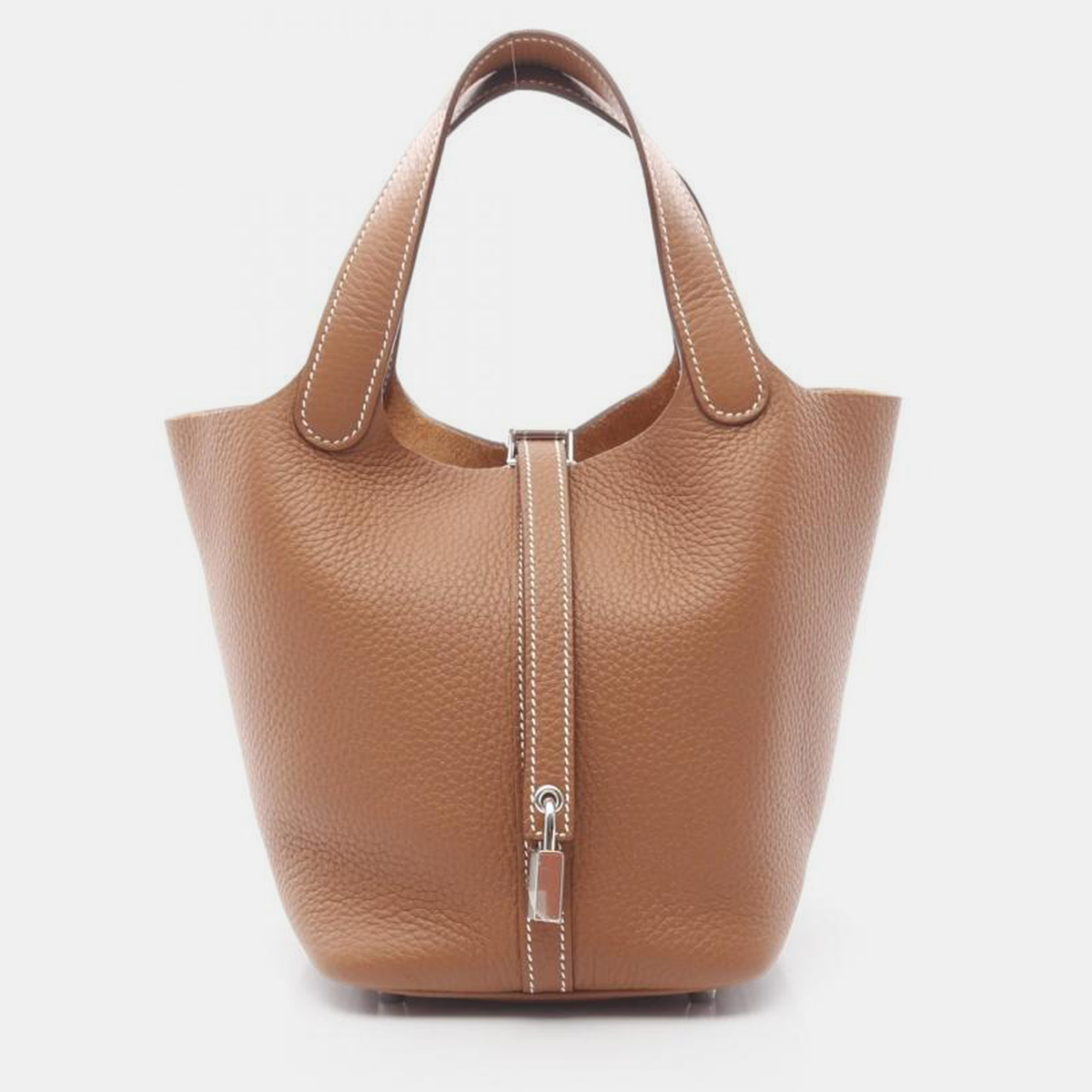 

Hermes Picotin Lock Gold Taurillon Clemence Leather PM