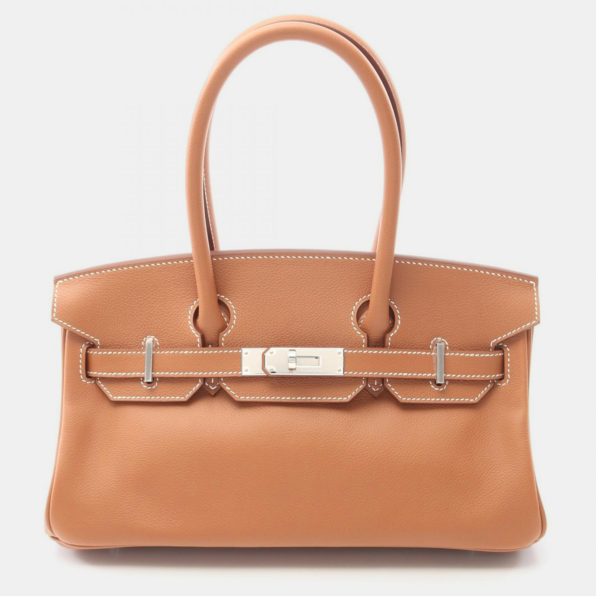 

Hermes Shoulder Birkin 29 Shoulder Bag Evercolor Leather Brown Gold