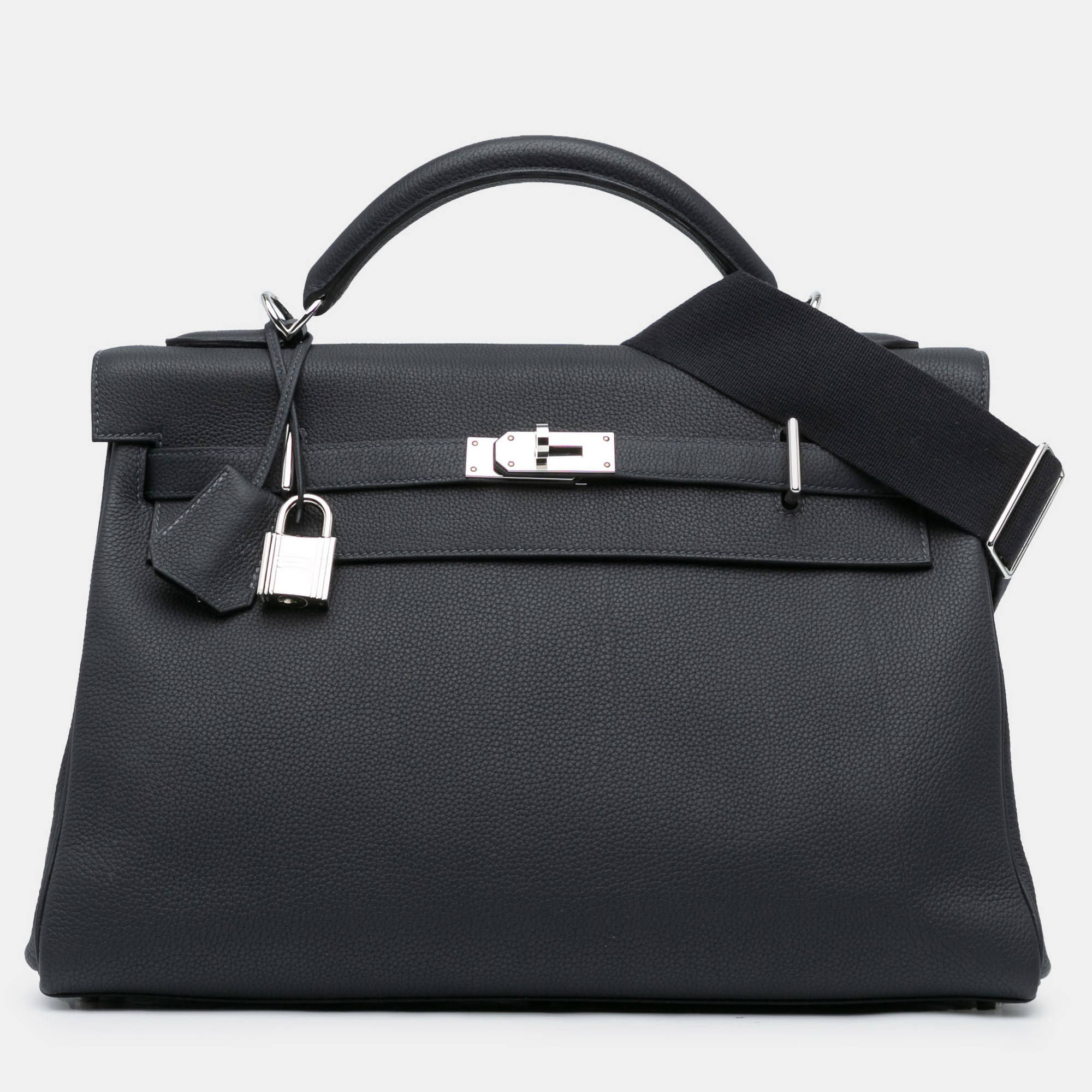 

Hermes Kelly Maxi 42 Black Togo Leather Shoulder Bag