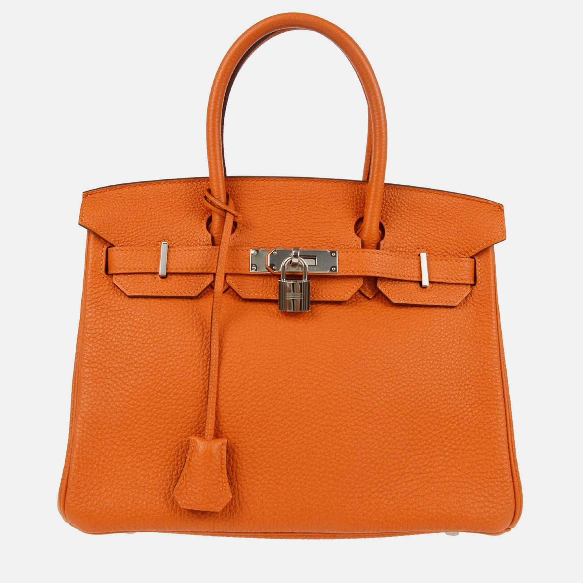 

Hermes Birkin 30 Orange Togo Handbag
