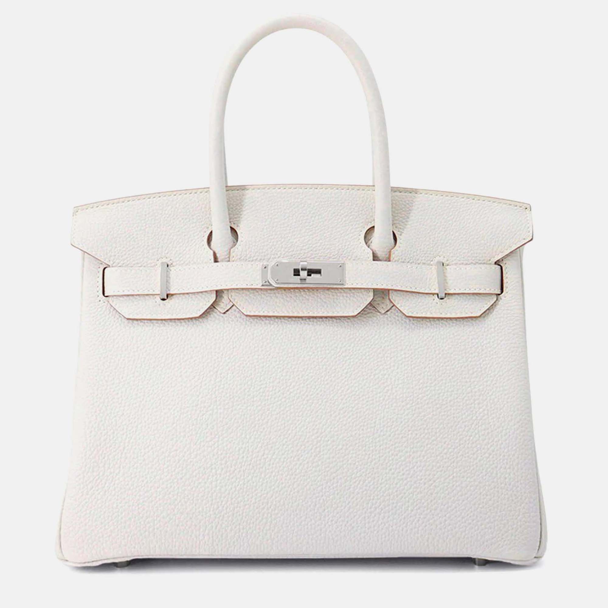 

Hermes Birkin Pearl Grey Togo Leather Size