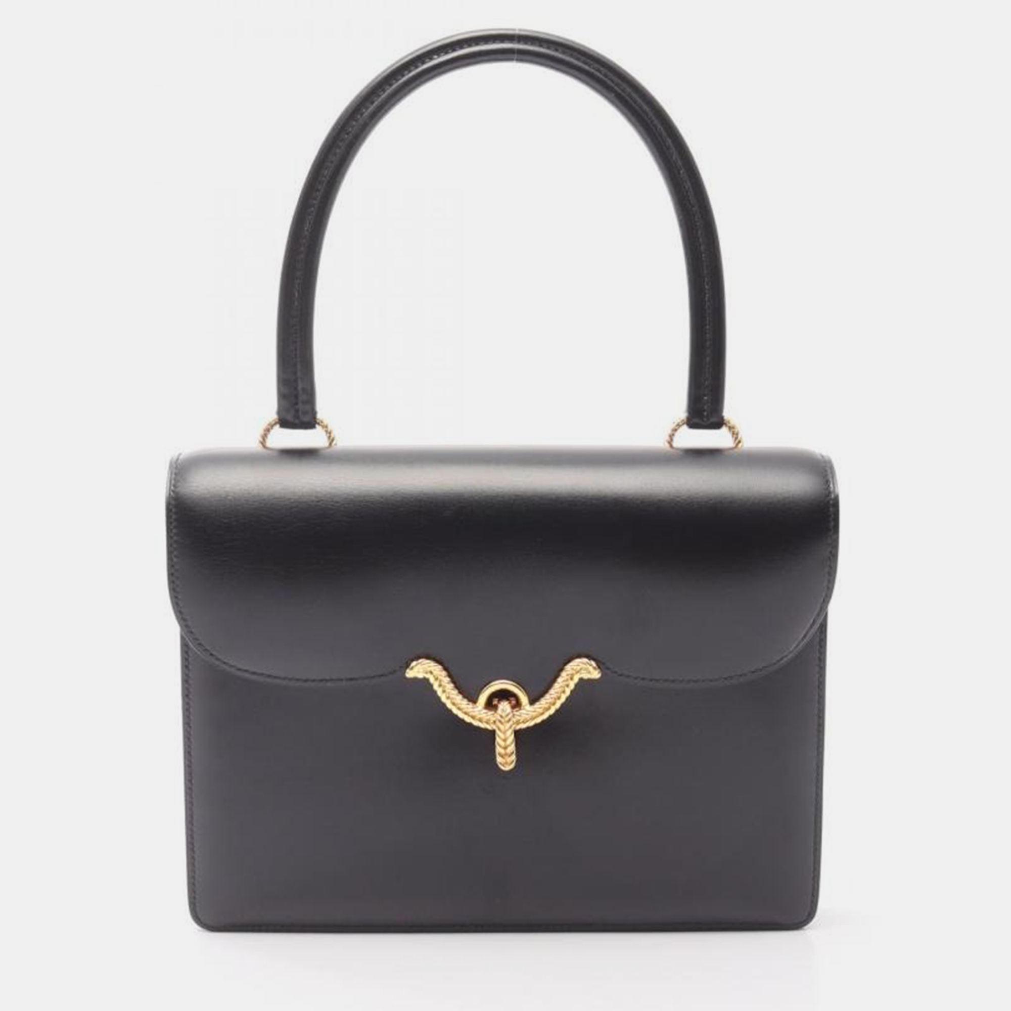 

Hermes Vasco Leather Black Bag