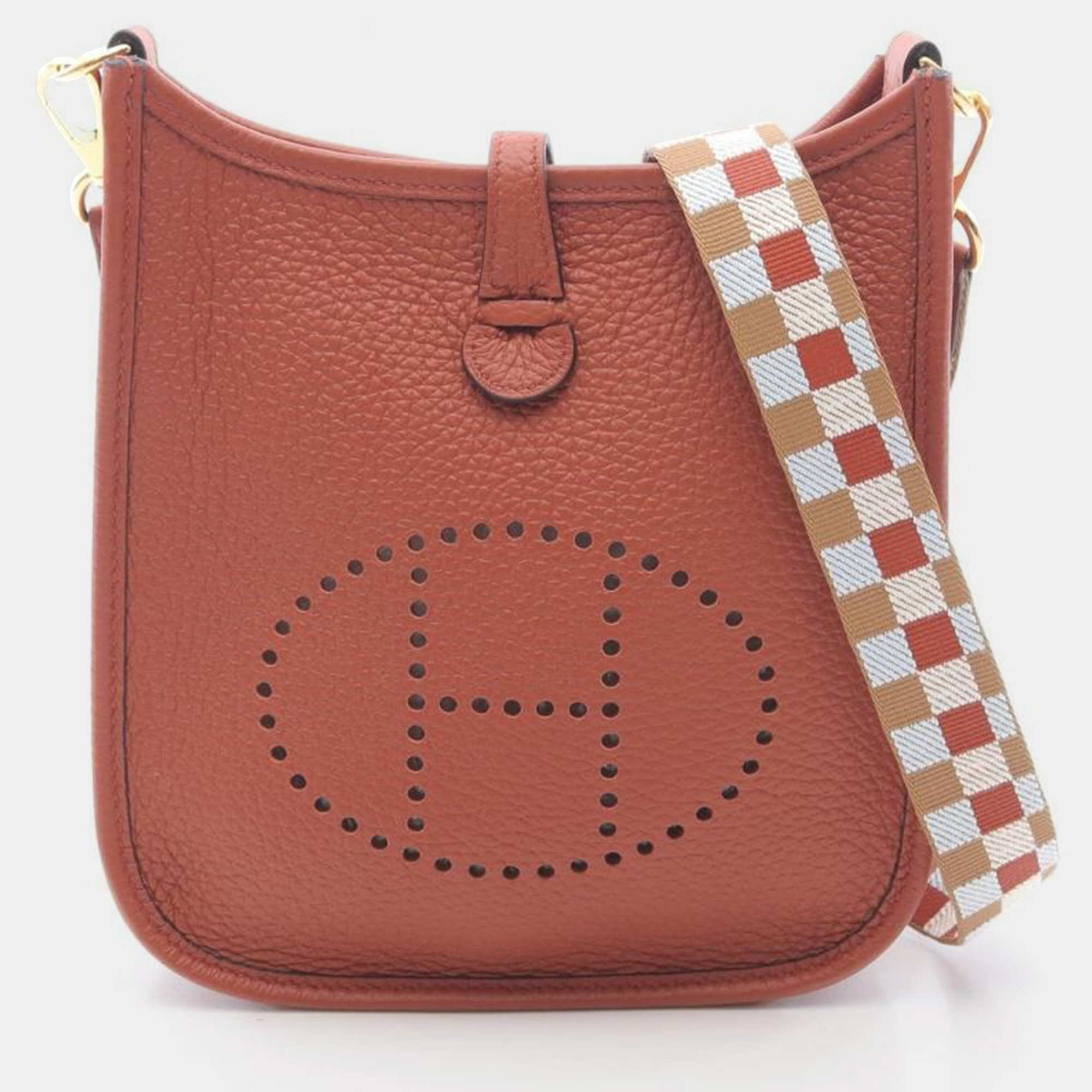 

Hermes Evelyne TPM Amazon Leather Shoulder Bag, Brown