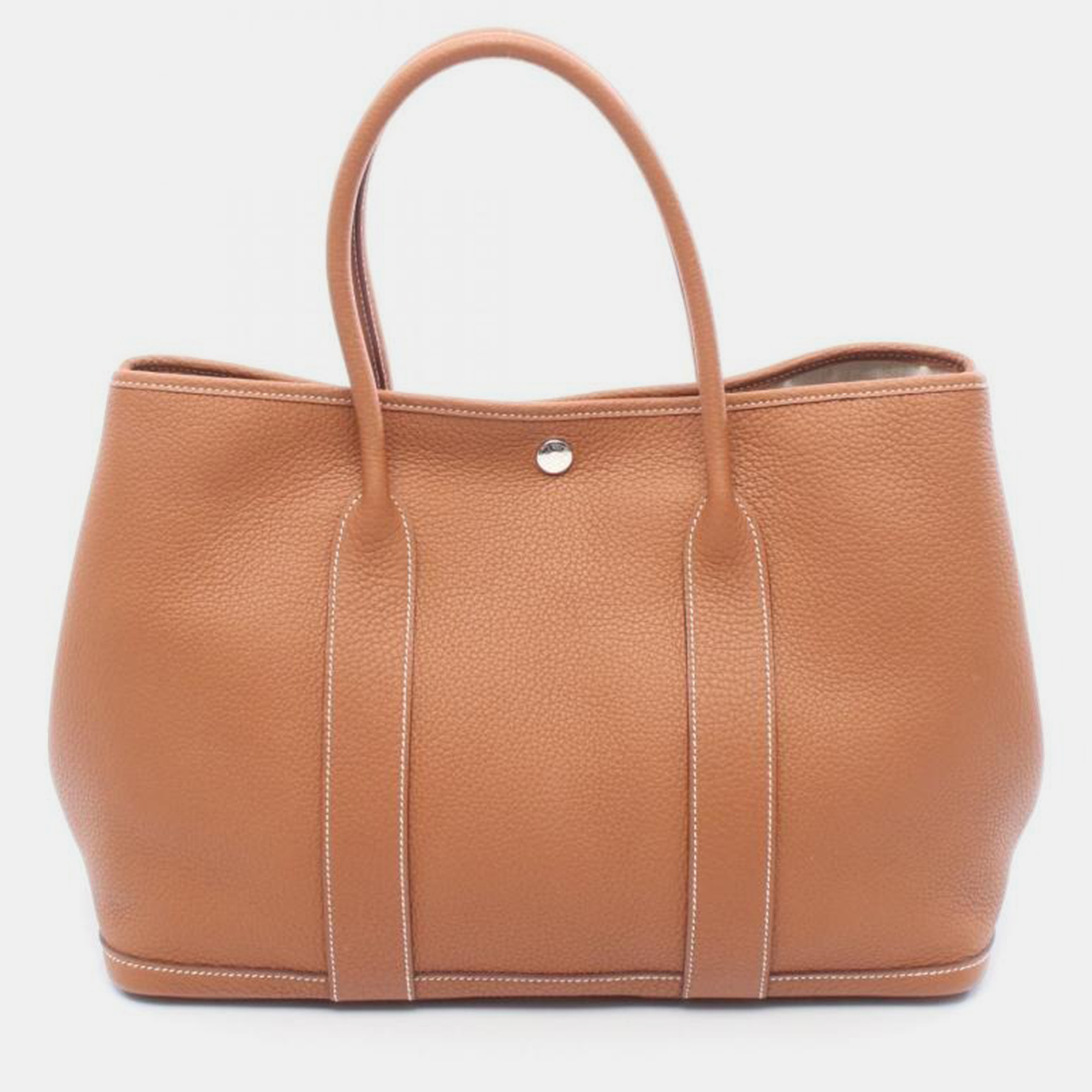 Pre-owned Hermes Garden Party Brown Negonda Pm