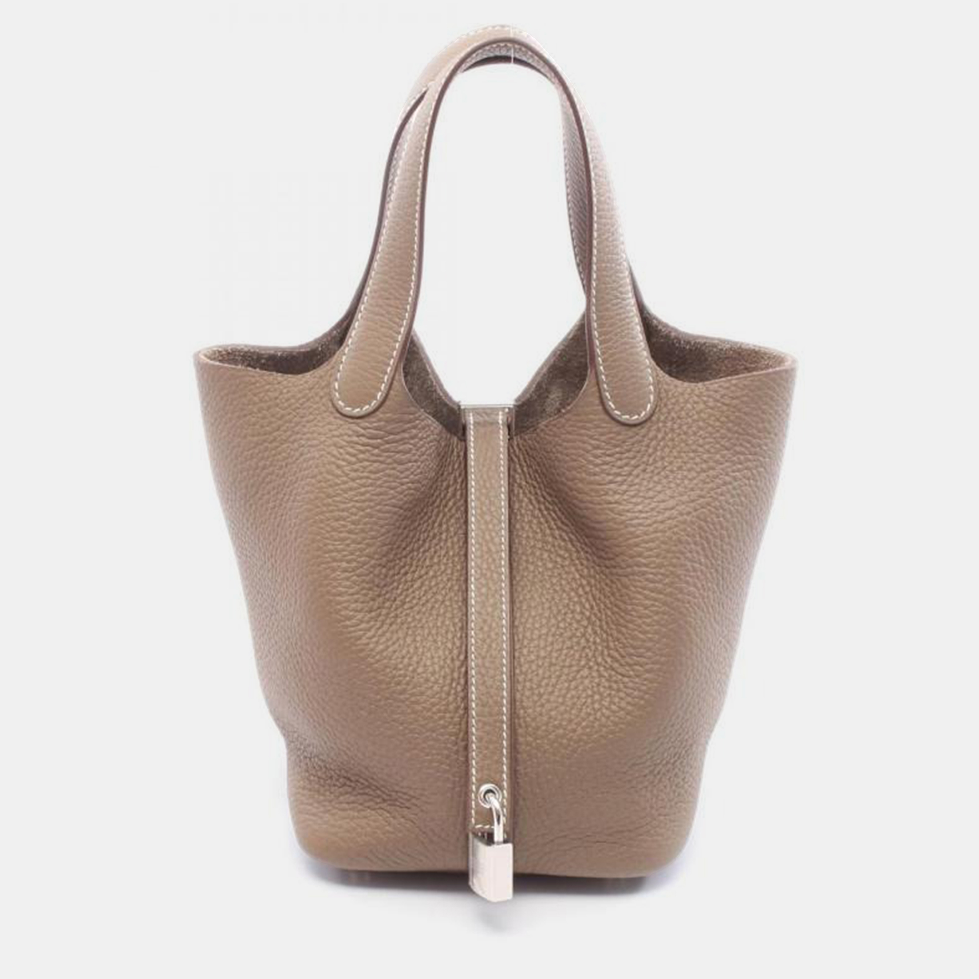 

Hermes Picotin Lock Etoupe Grey Togo PM, Brown