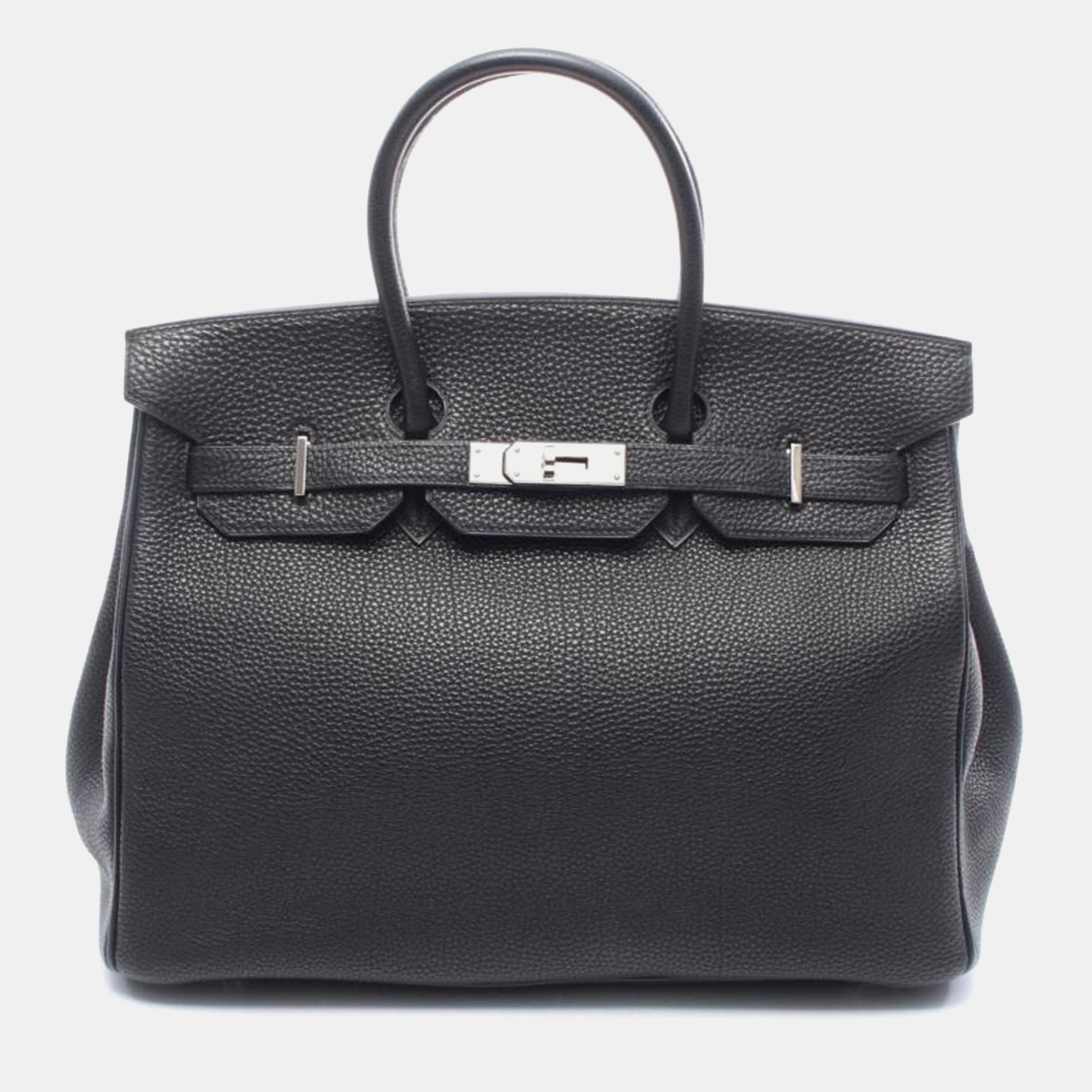 

Hermes Birkin 35 Black Leather Handbag