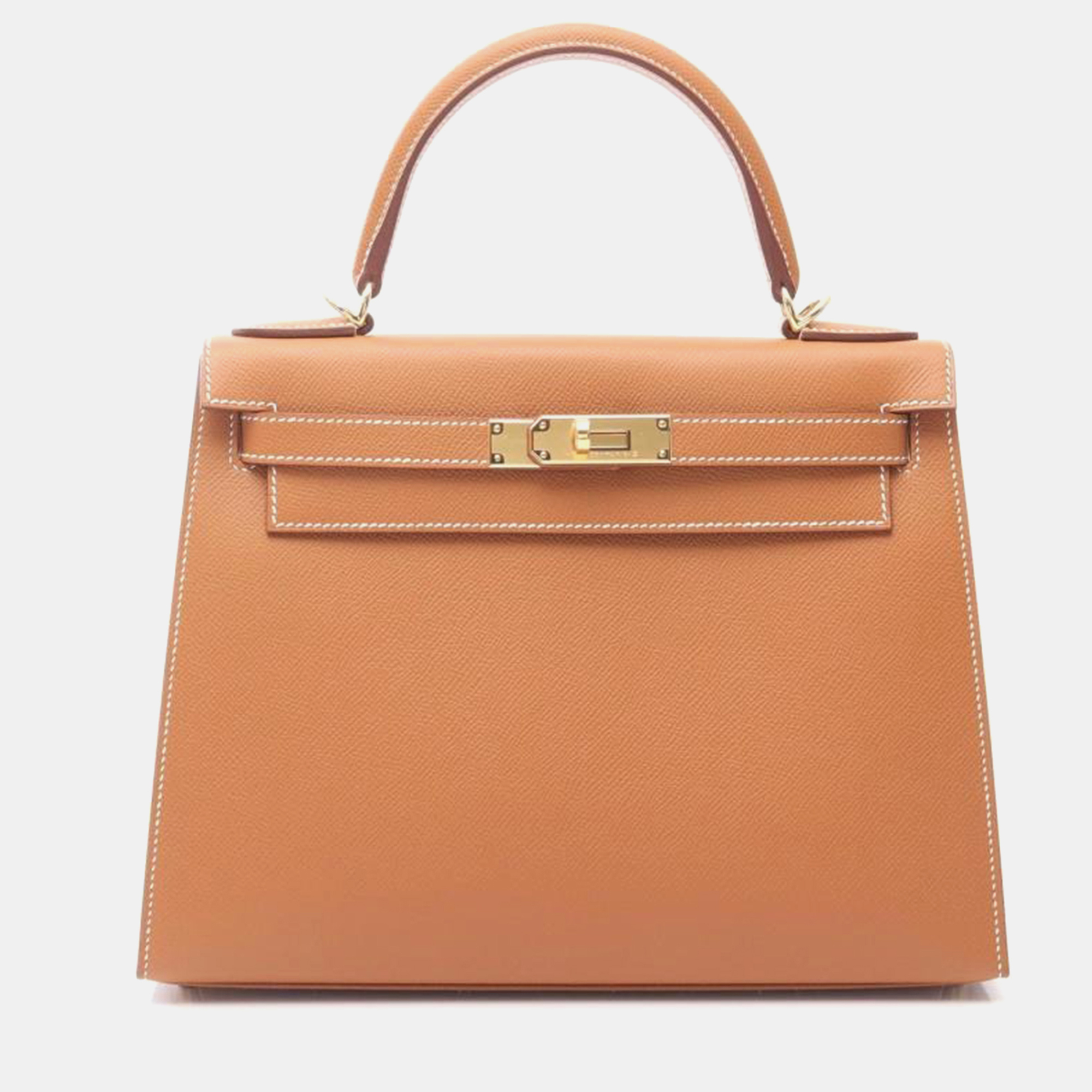 

Hermes Kelly28 Gold Epsom Leather Handbag