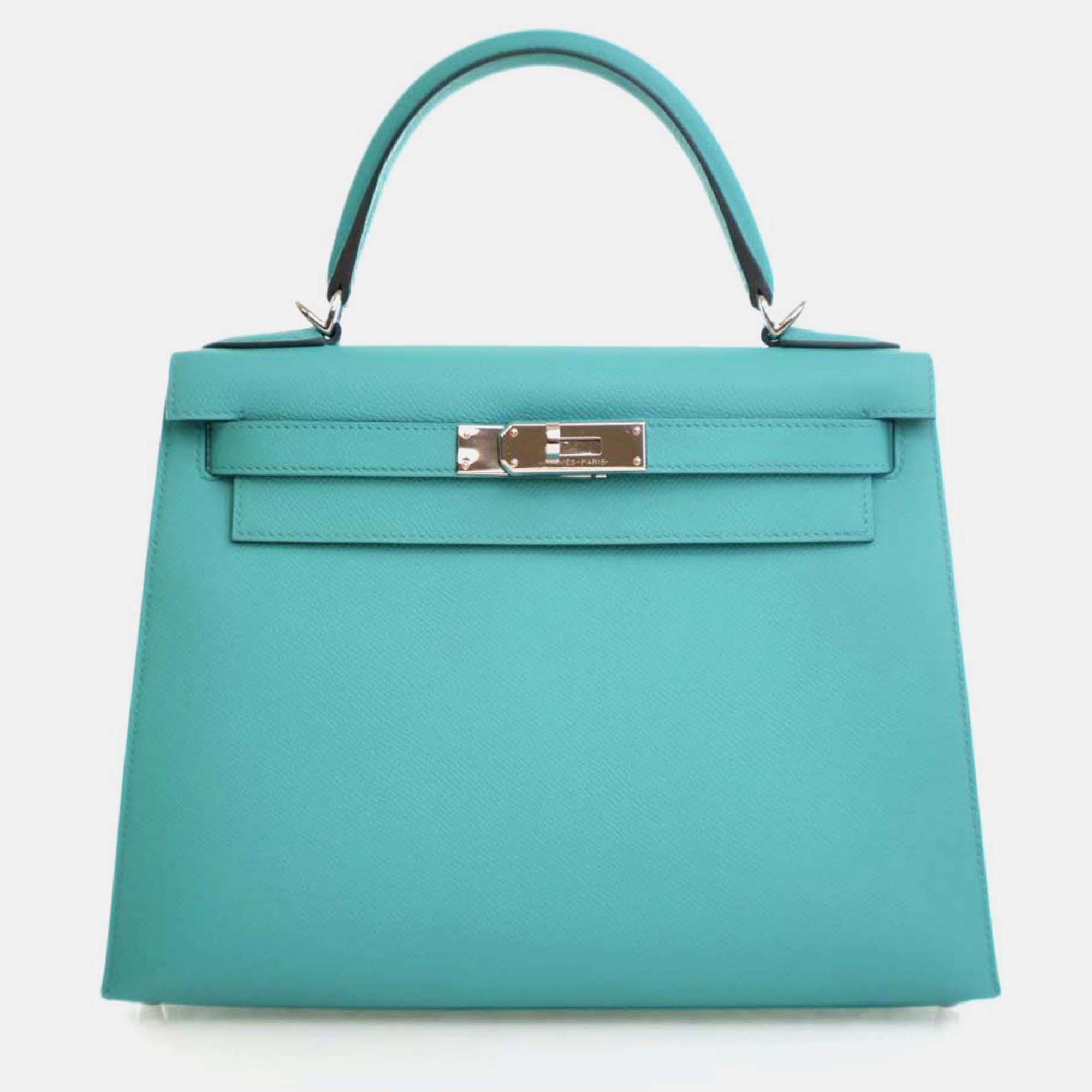 

Hermes Vert Verone Epsom Sellier Kelly 28, Green