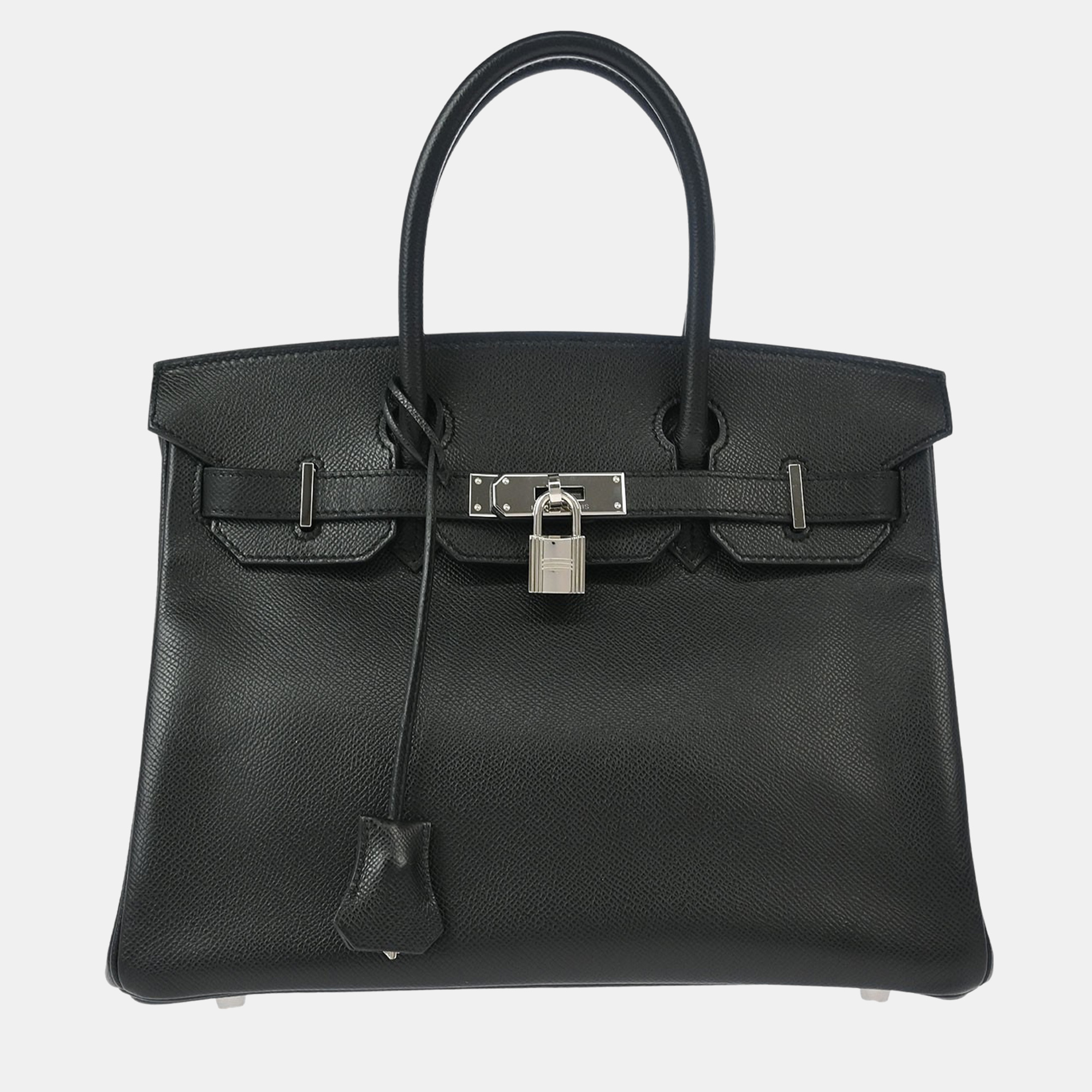

Hermes Birkin 30 Black Epsom Leather Tote Bag