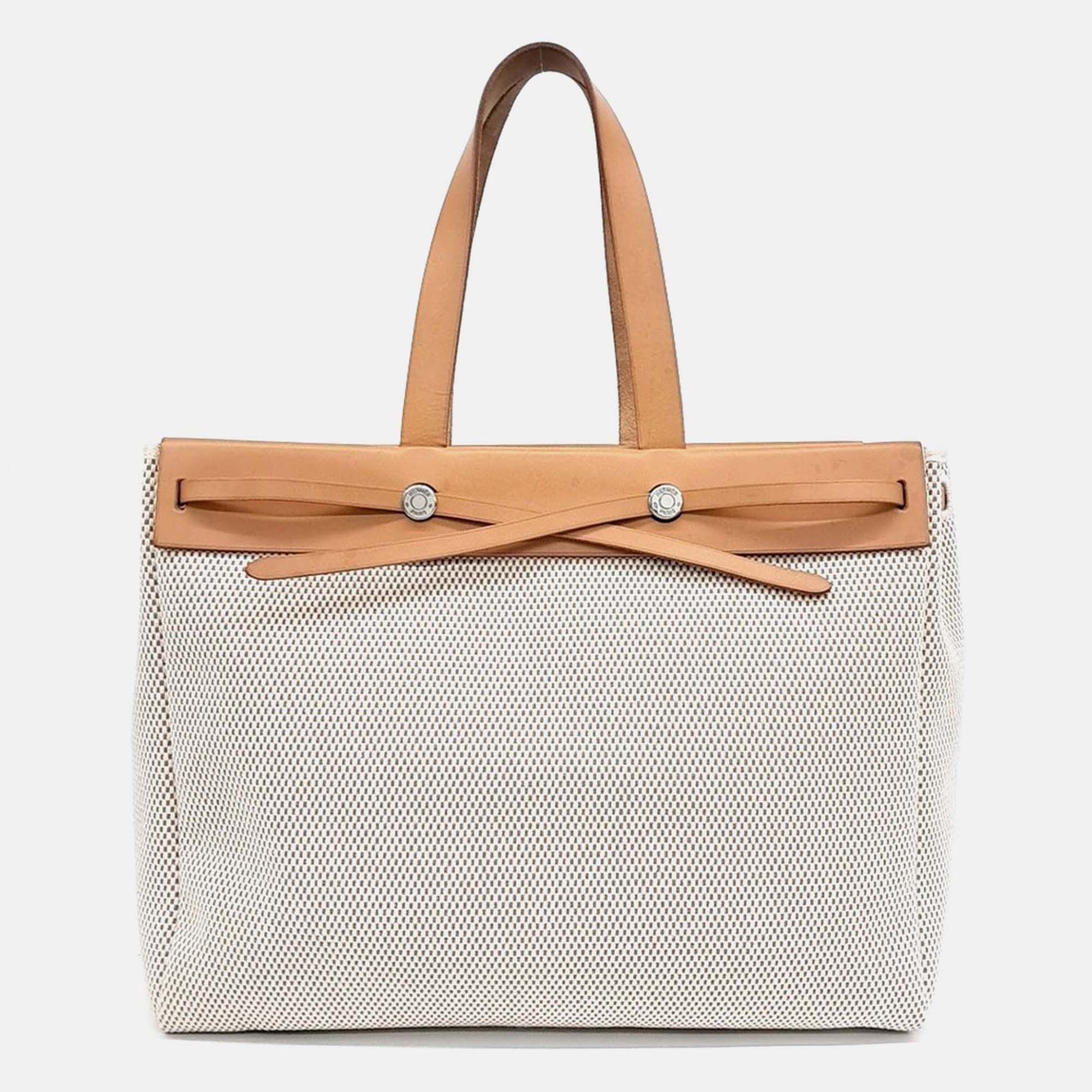 

Hermes Beige Fabric Havana