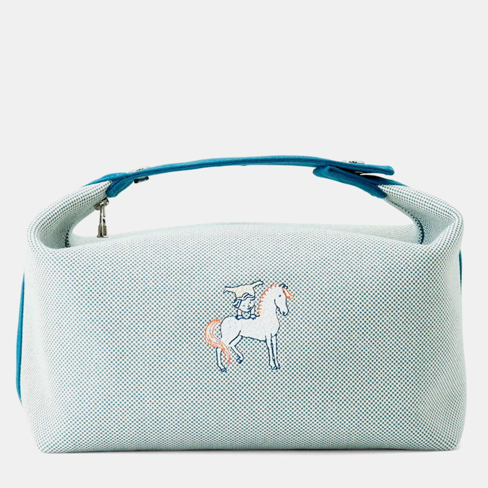 Hermes Bride a Brac GM Brunatier Canvas Cabriole Tote Bag