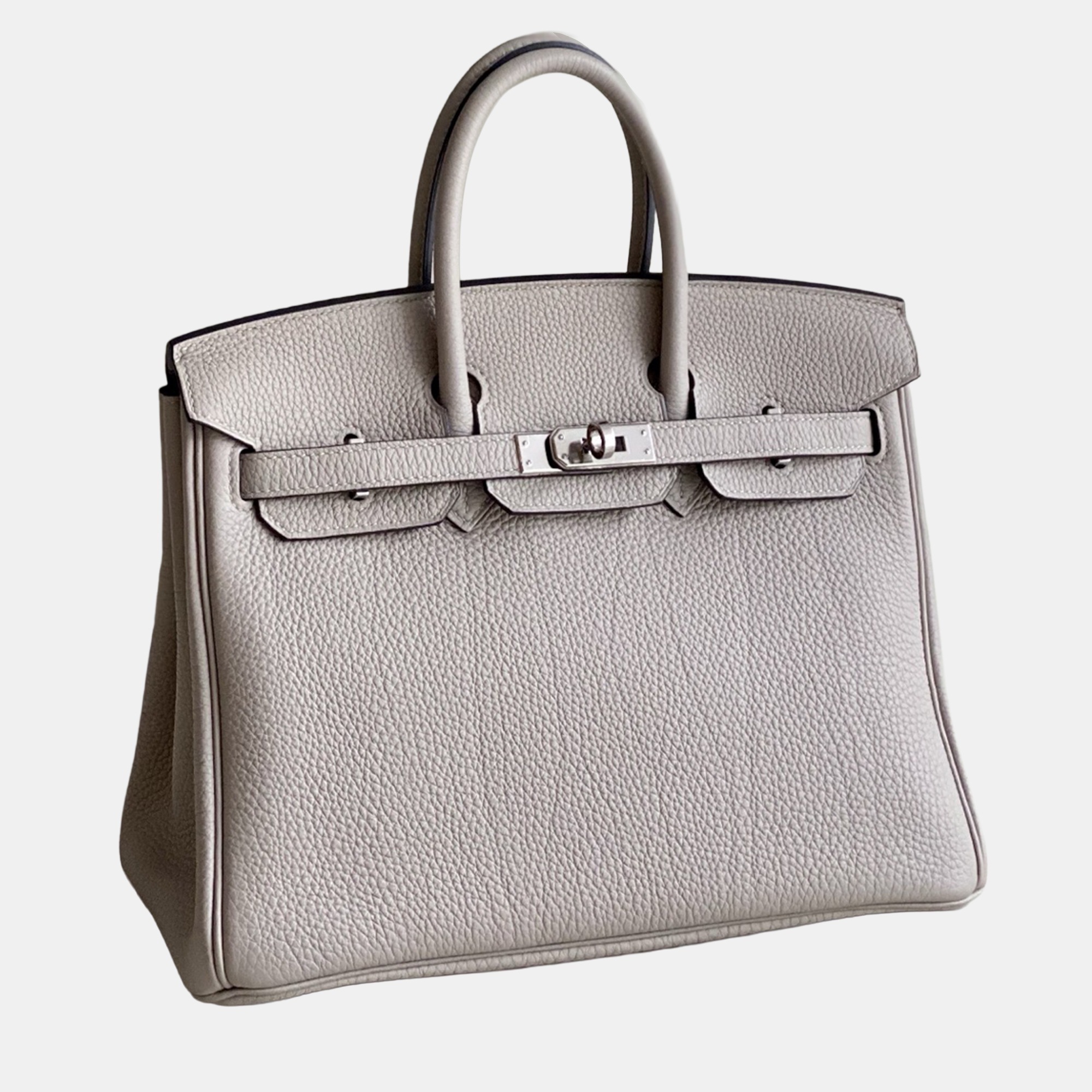 

Hermes Birkin 25 Leather Handbag, Grey