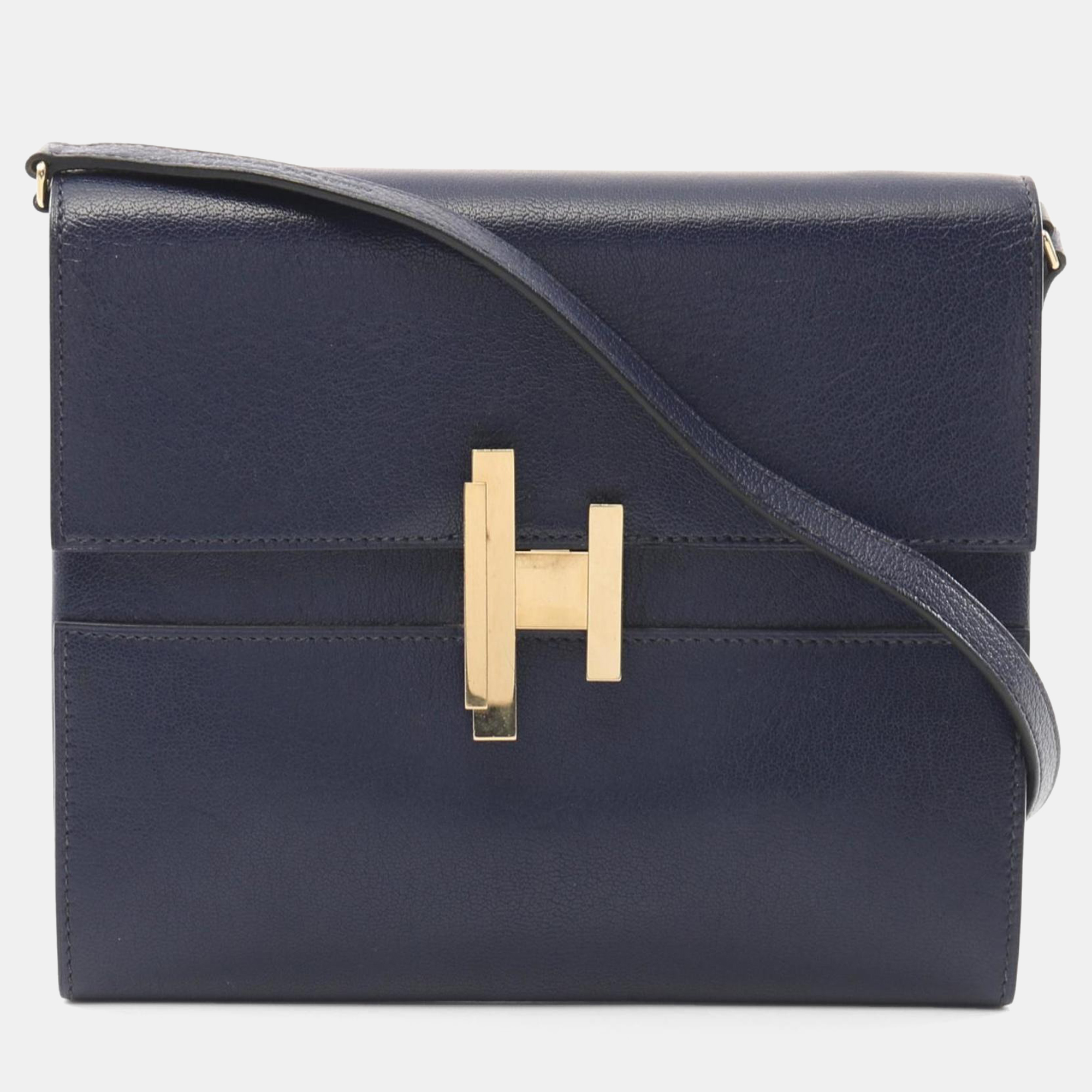 

Hermes Cinetic To-Go Chevre Blue Shoulder Bag