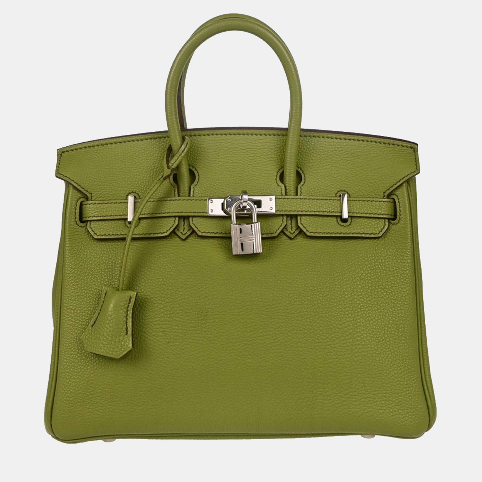 

Hermes Anis Green Togo Birkin 25 Handbag