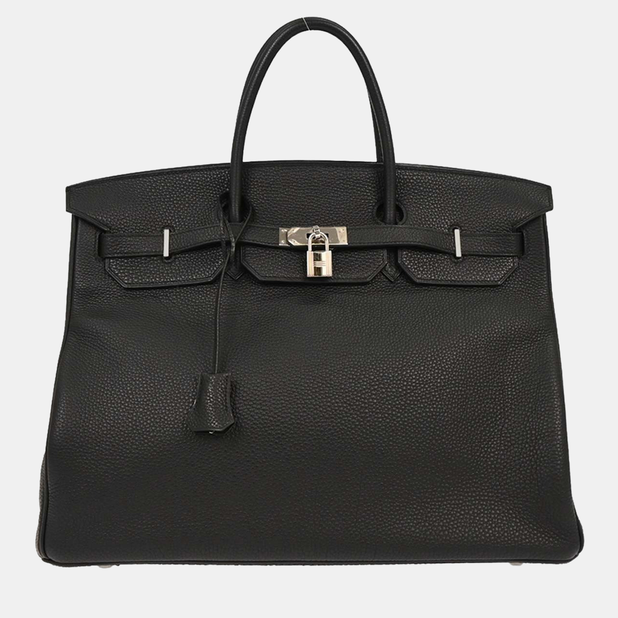 

Hermes Birkin 40 Black Taurillon Clemence Handbag