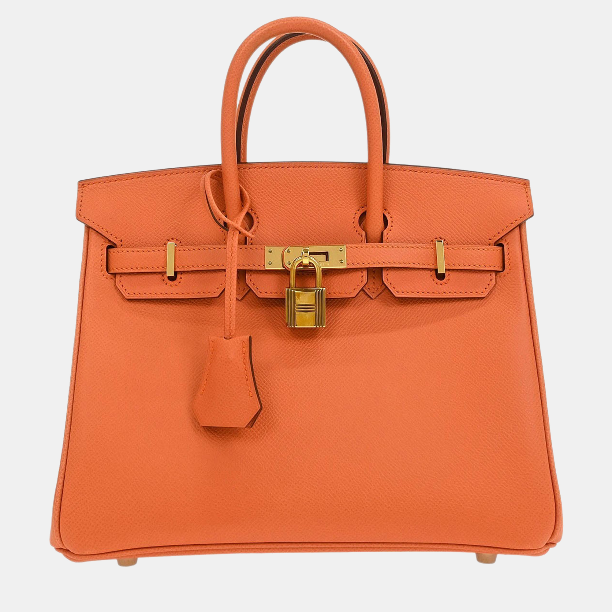 

Hermes Birkin 25 Mango Epsom Handbag, Orange