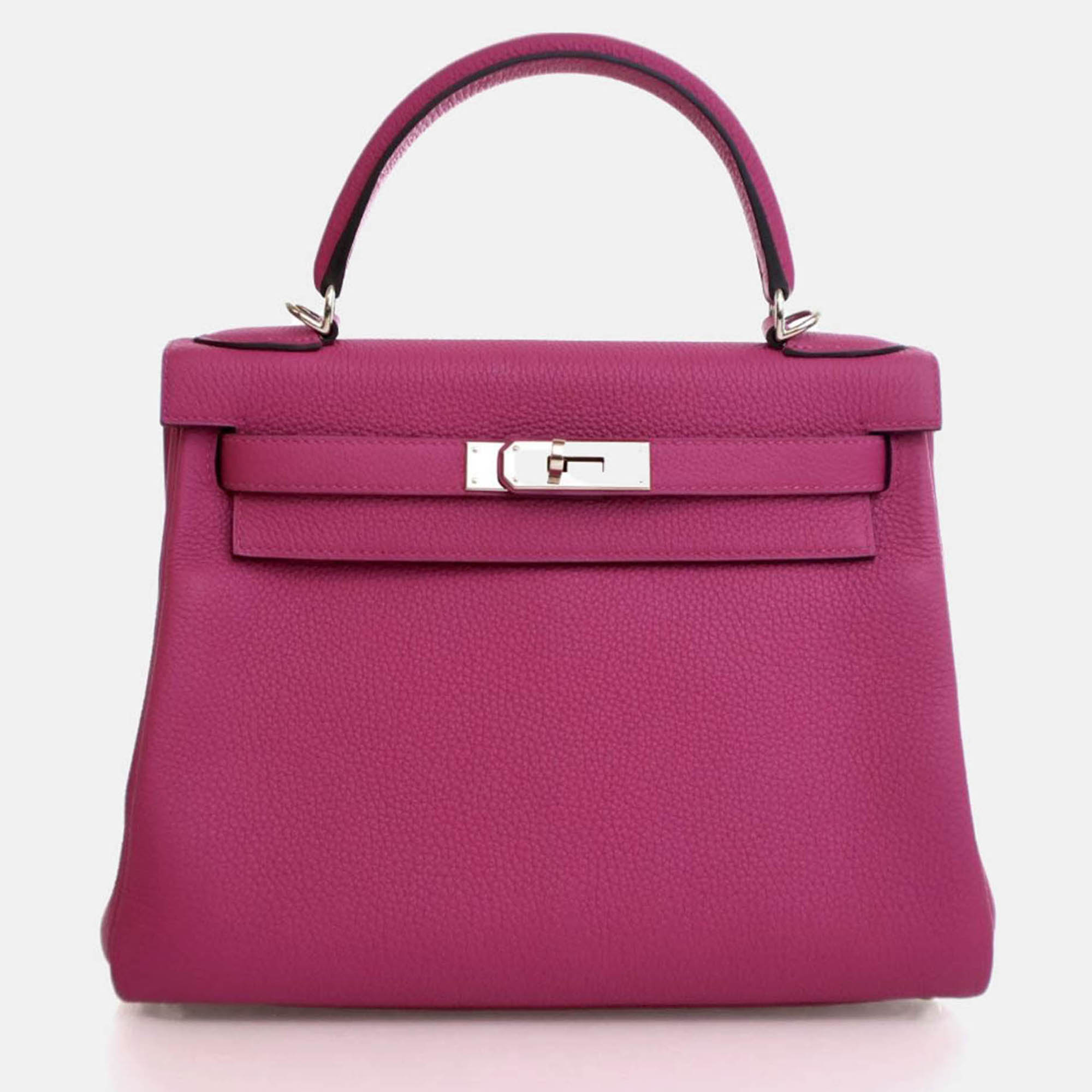 

Hermes Kelly 28 Rose Pourpre Togo Bag, Purple