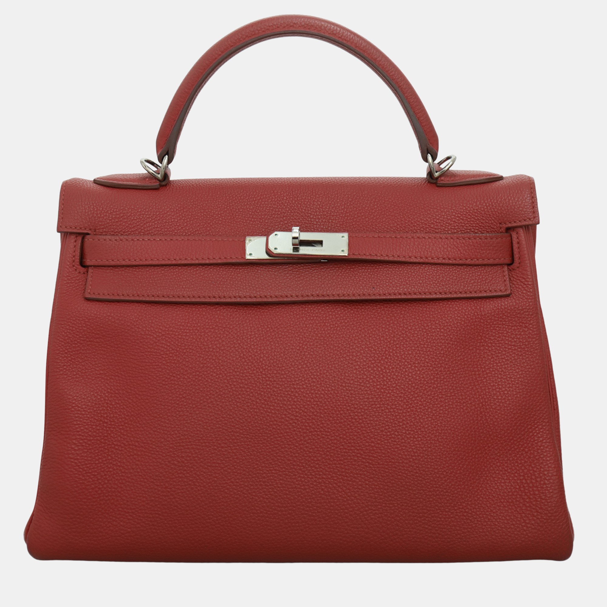 

Hermes Kelly 32 Leather Bag, Red
