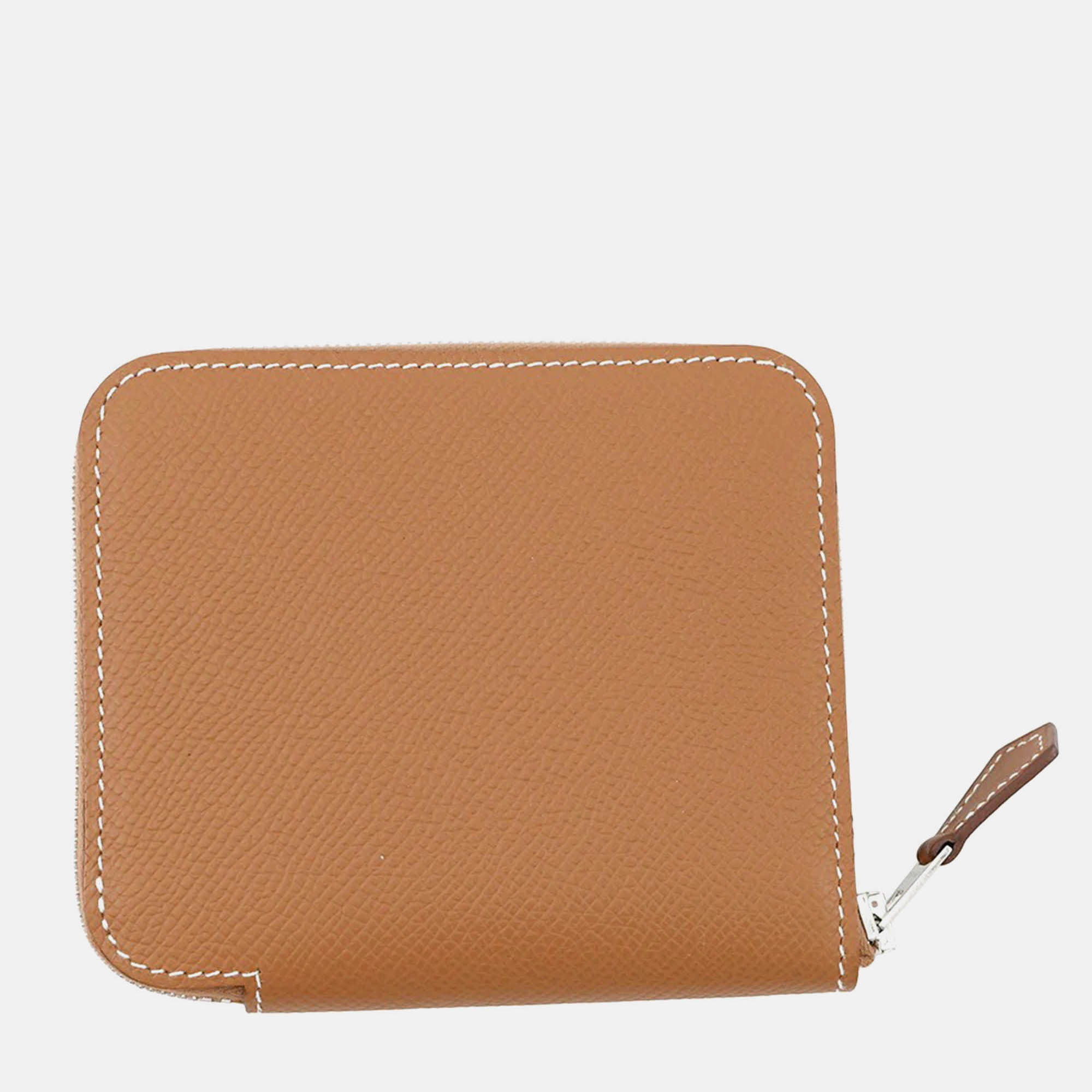 

Hermes Azap Compact Silk In Gold Epsom Wallet