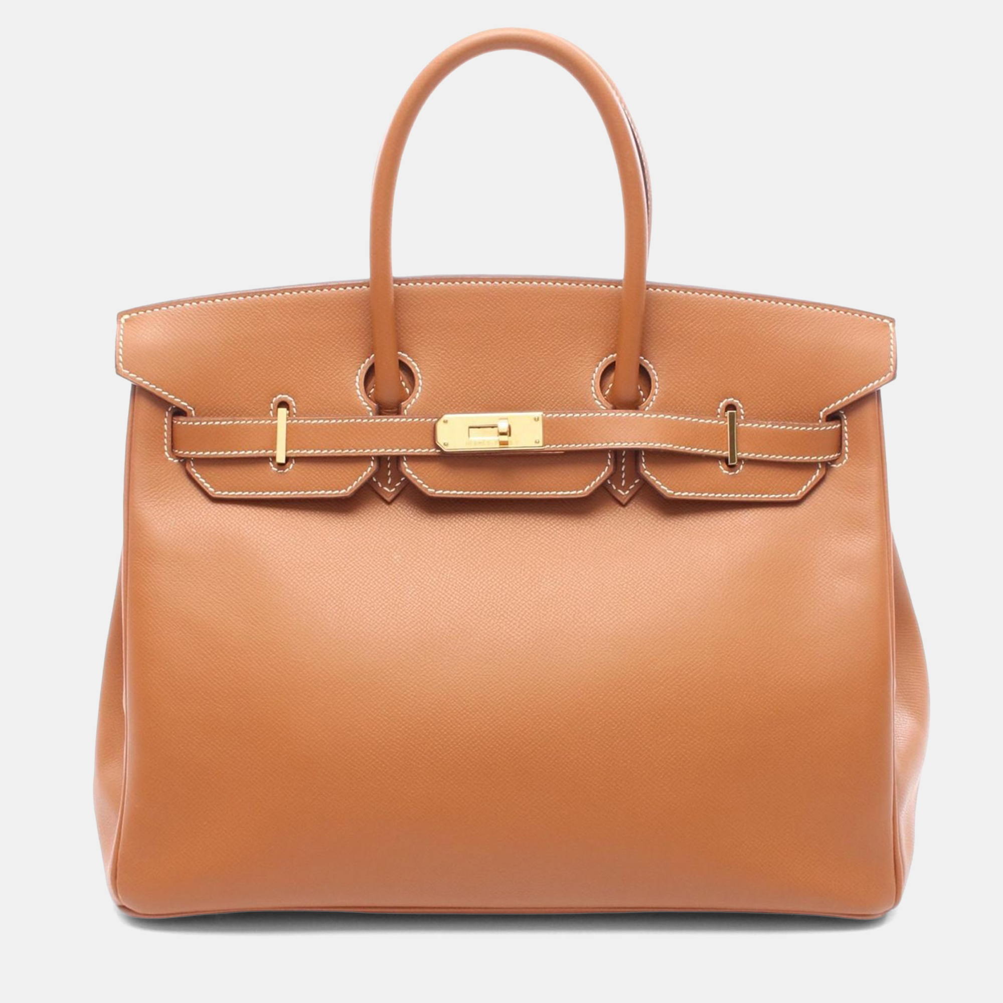 

Hermes Birkin 35 Brown Epsom Leather Top Handle Bag