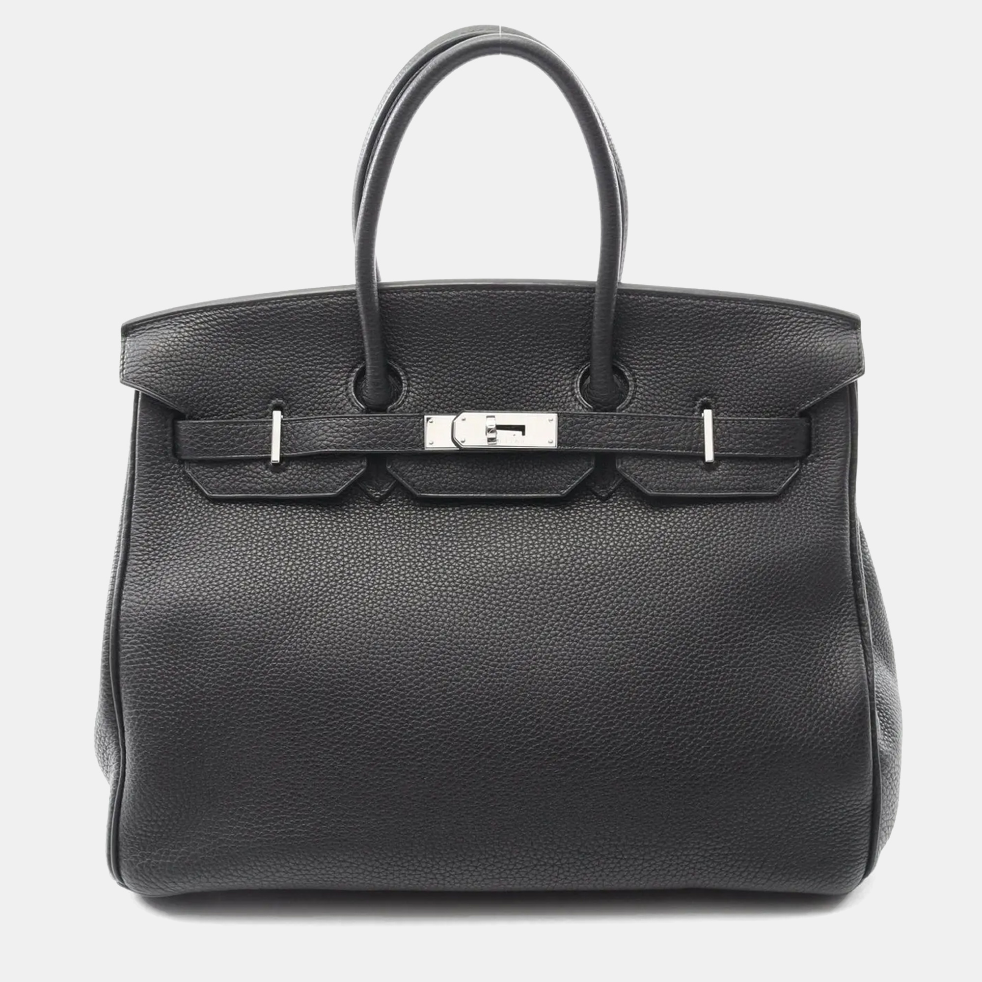 Pre-owned Hermes Birkin 35 Handbag Togo Leather Black