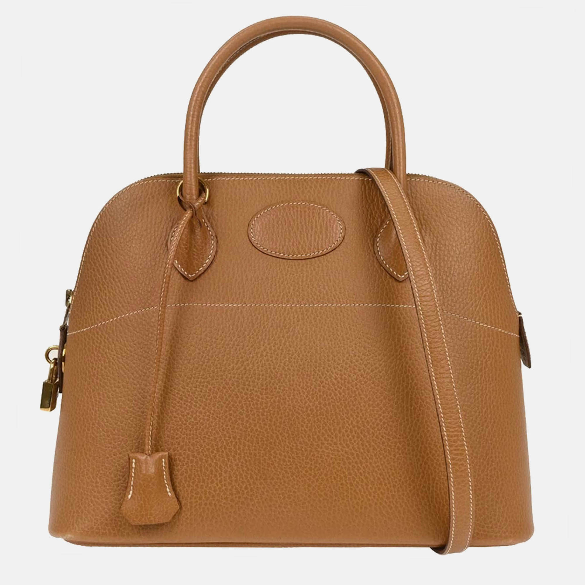 

Hermes Bolide 31 Natural Courchevel 2way Handbag, Brown