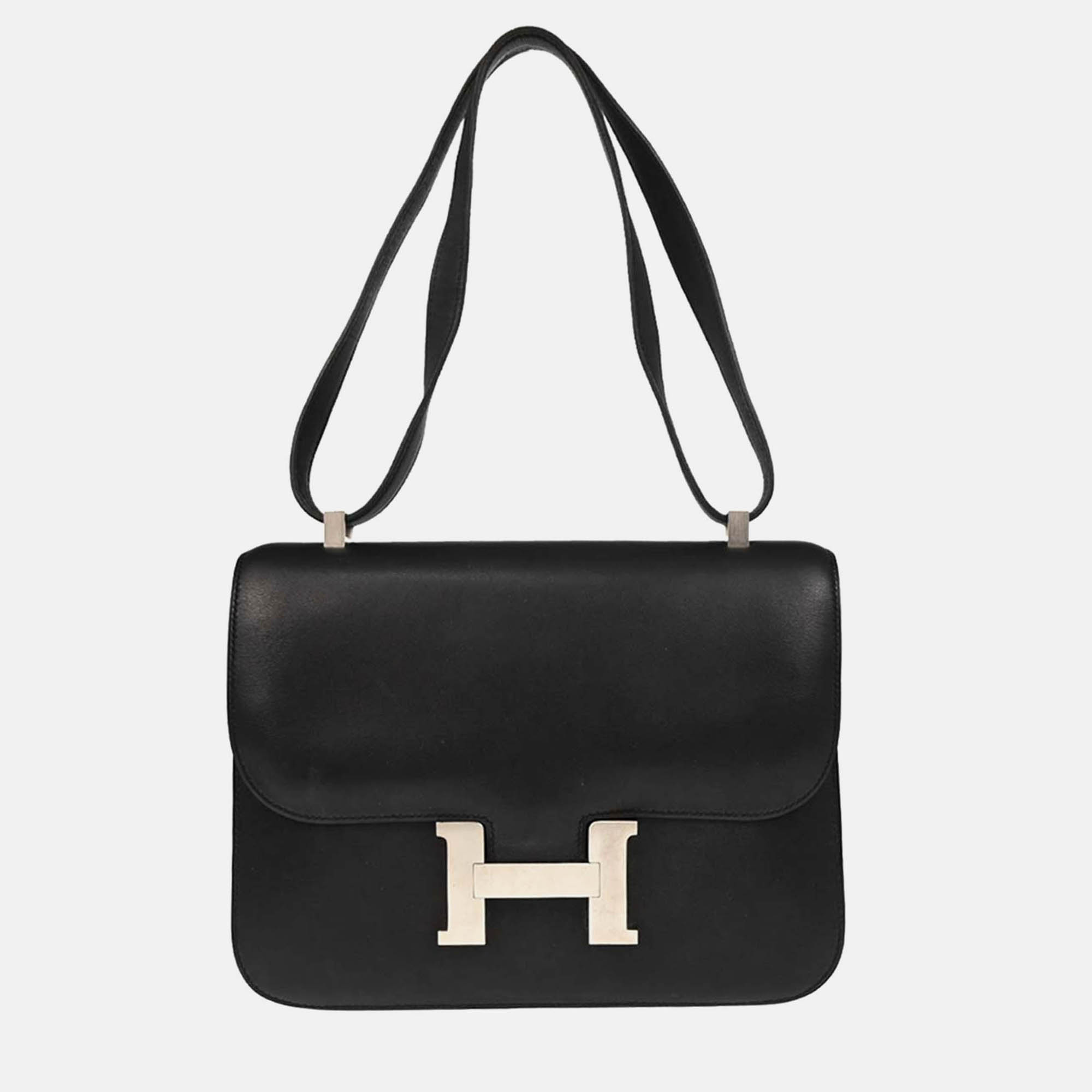 

Hermes Constance 25 Black Chamonix Shoulder Bag