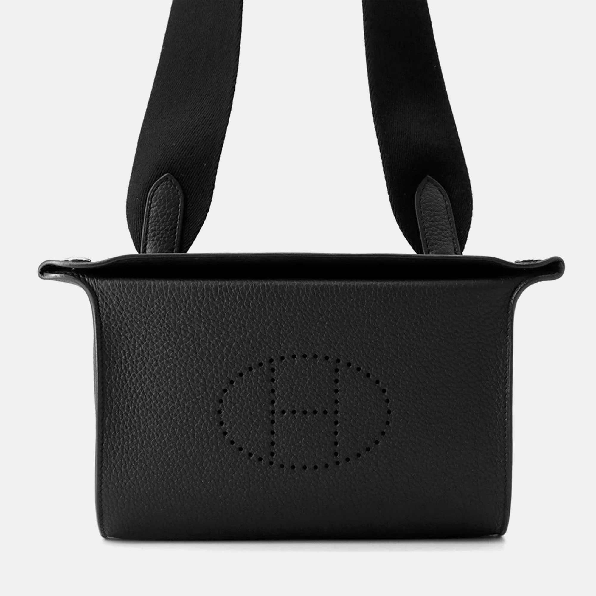 

Hermes Videpoches Black Togo Leather Bag