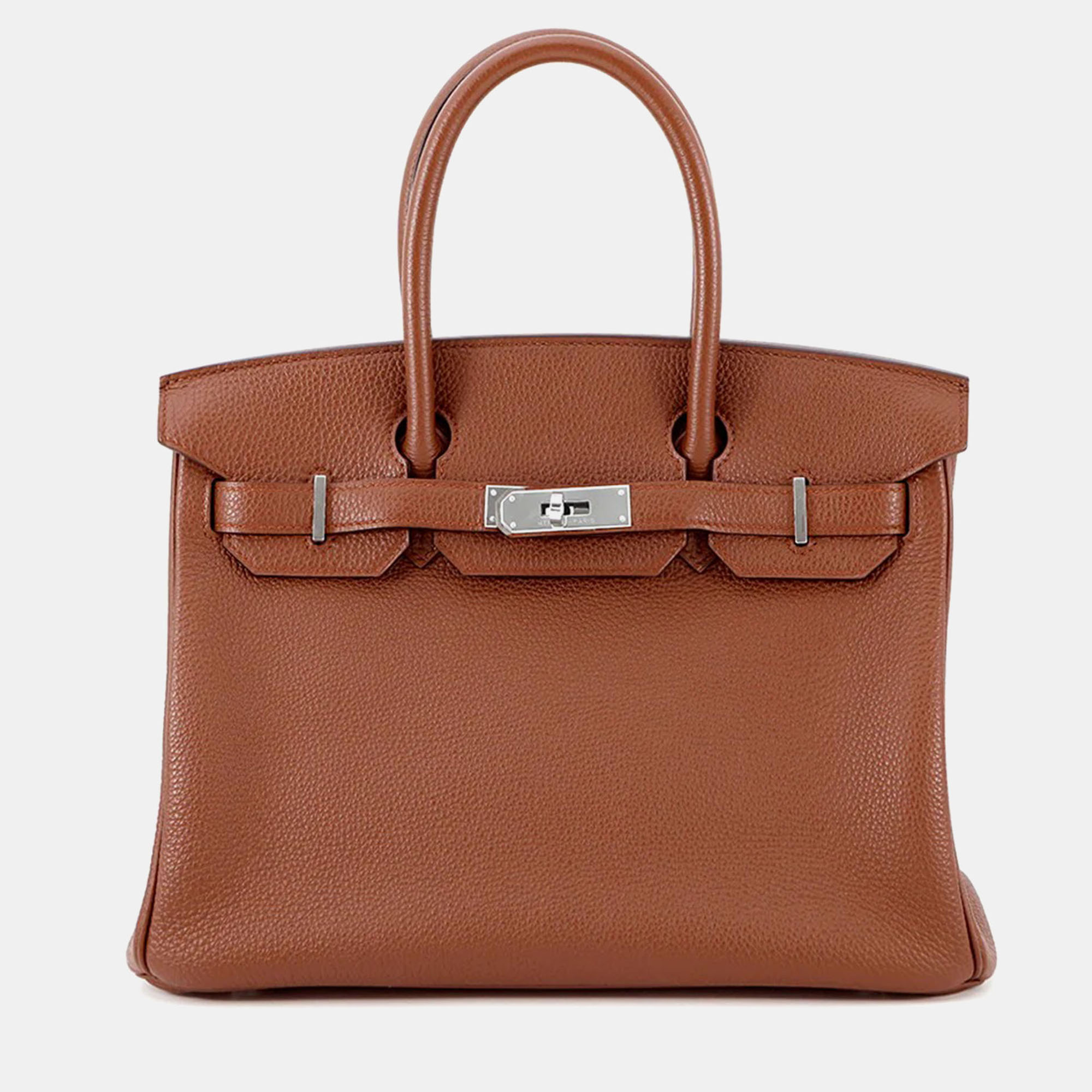 Pre-owned Hermes Birkin Sienne Togo Leather Size 30 In Brown