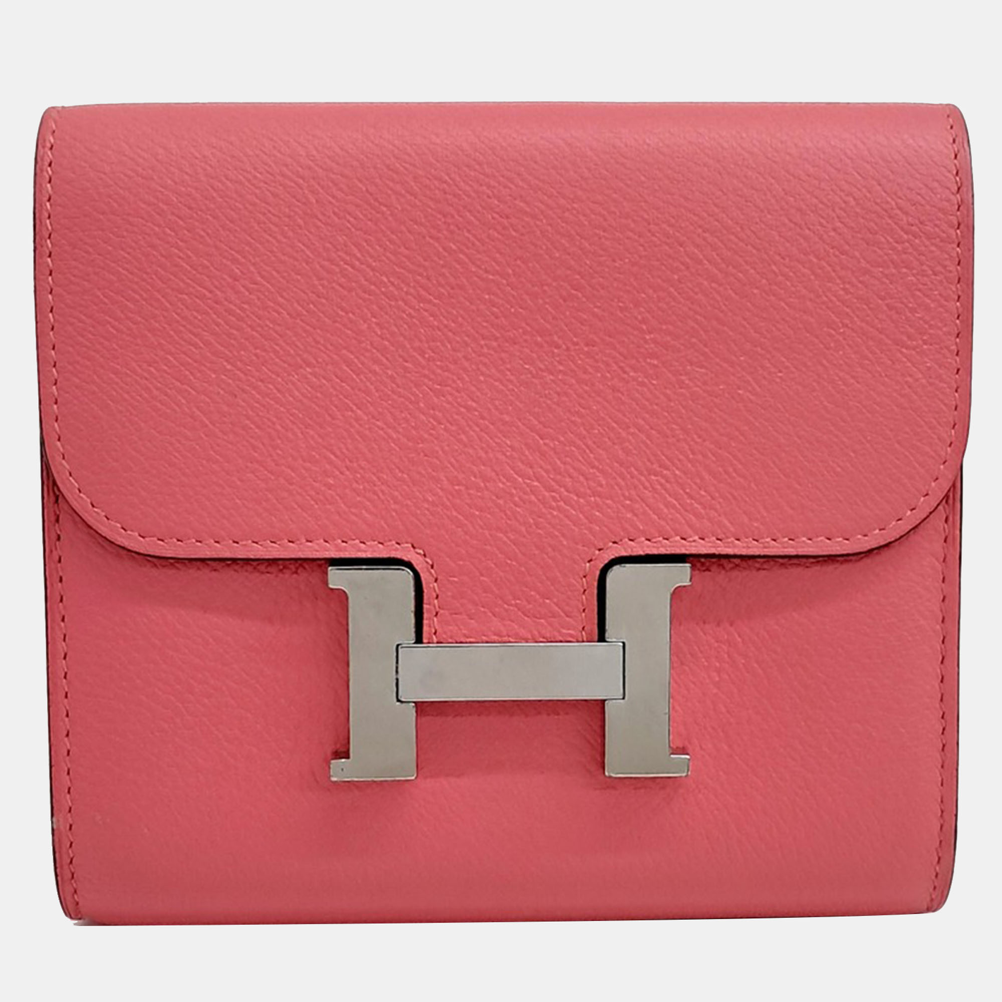

Hermes Pink Leather Constance Half Wallet