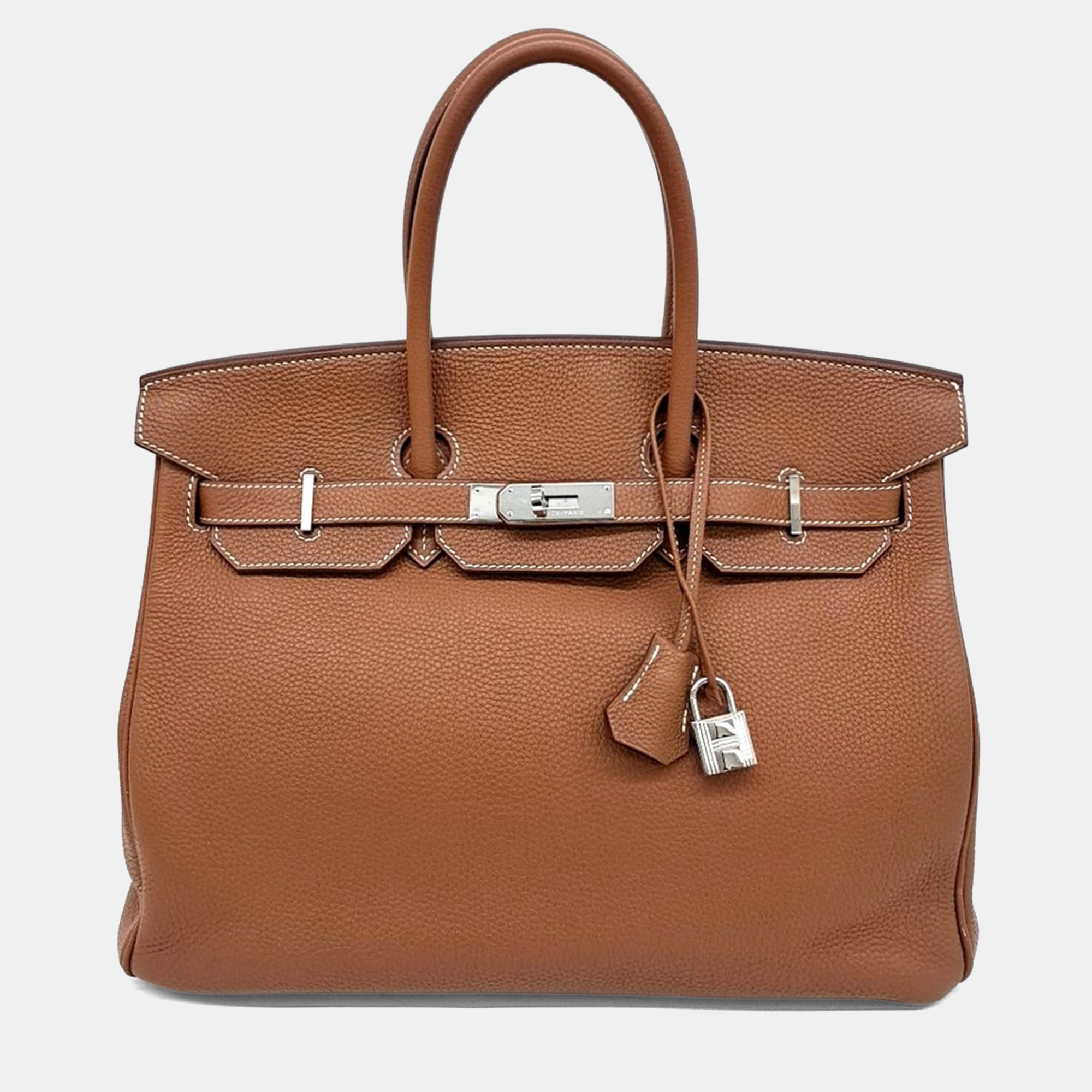 Pre-owned Hermes Birkin 35 Brown Leather Bag