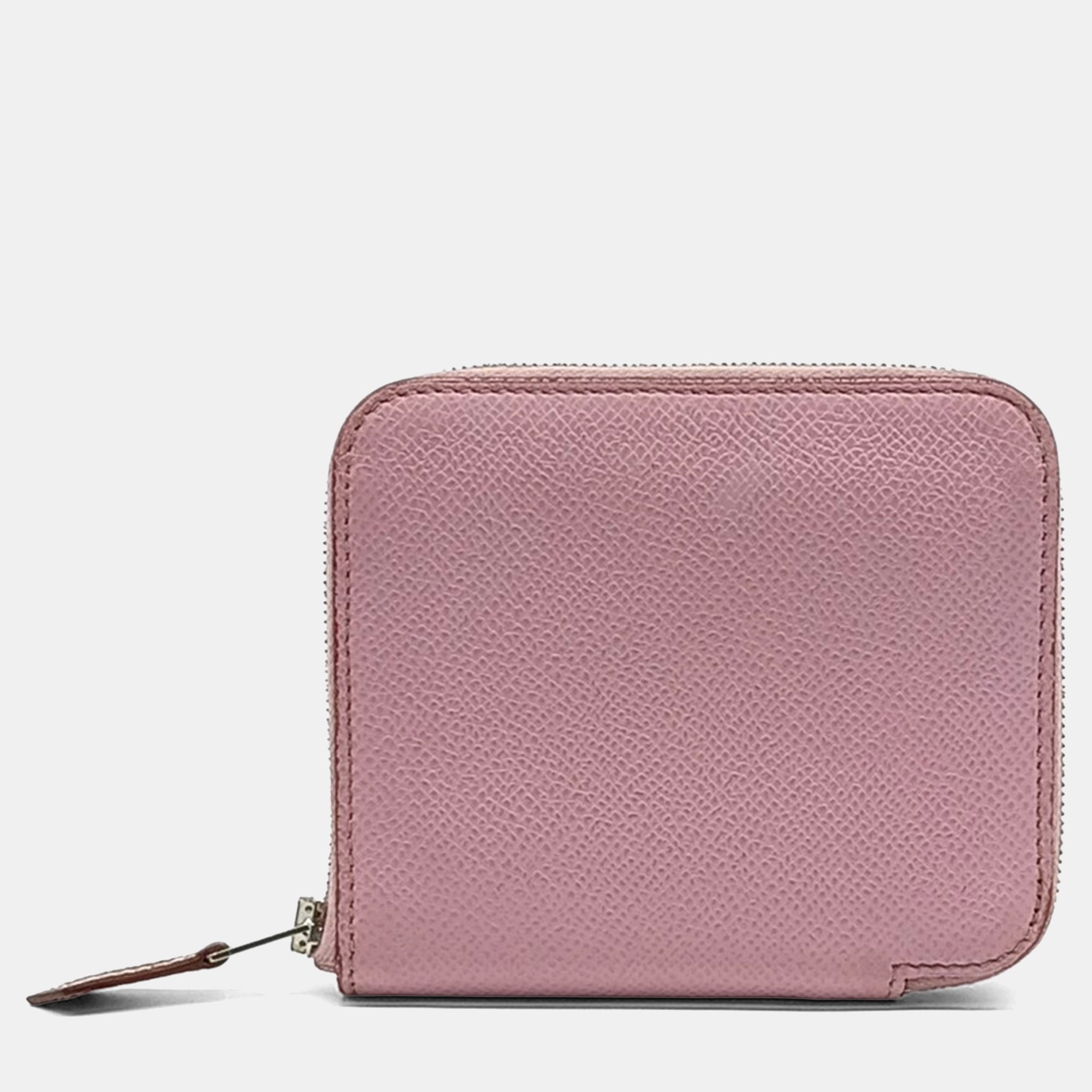

Hermes Pink Leather Silky Half Wallet